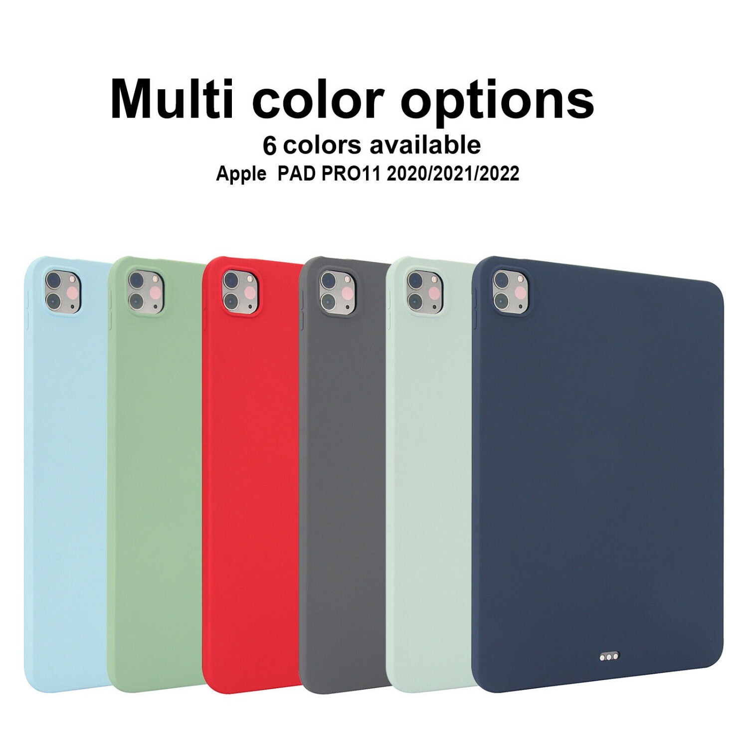 Slim Silicone Back Case Cover For iPad 5th/6th/7th/8th/9th/10th Generation Mini