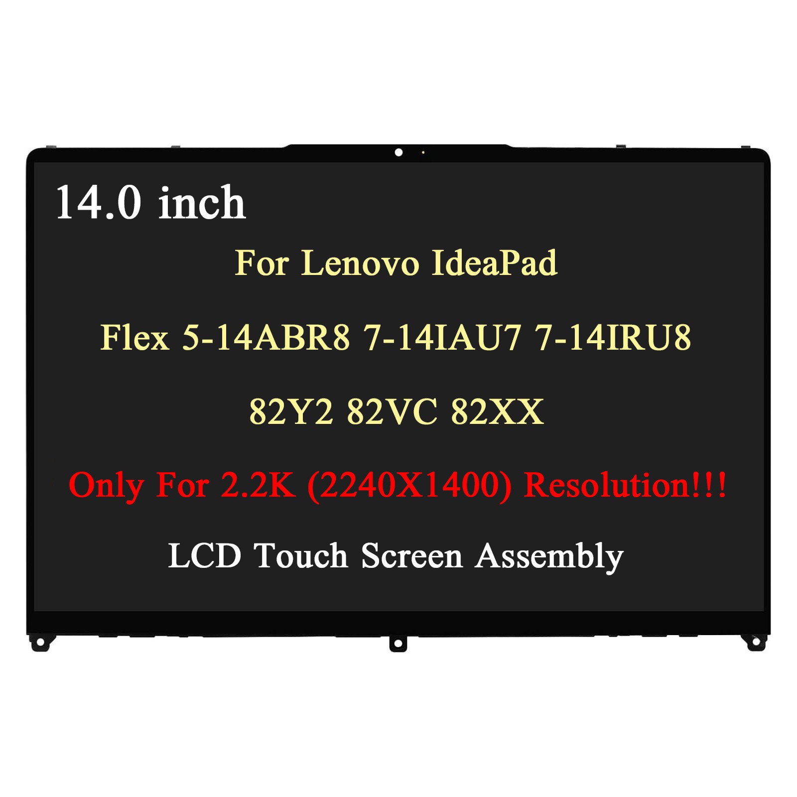 LCD IPS Touch Screen Display Assembly 14.0″ for Lenovo Flex 7 14IAU7 82VC0000US