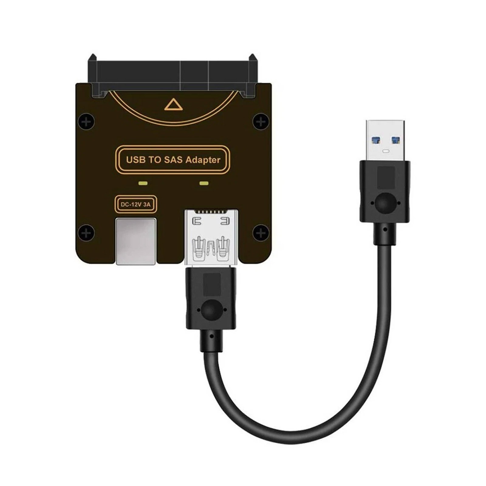USB 3.0 to SAS Adapter for SFF-8482 SAS Hard Disks to USB 3.0 Converter Adapter
