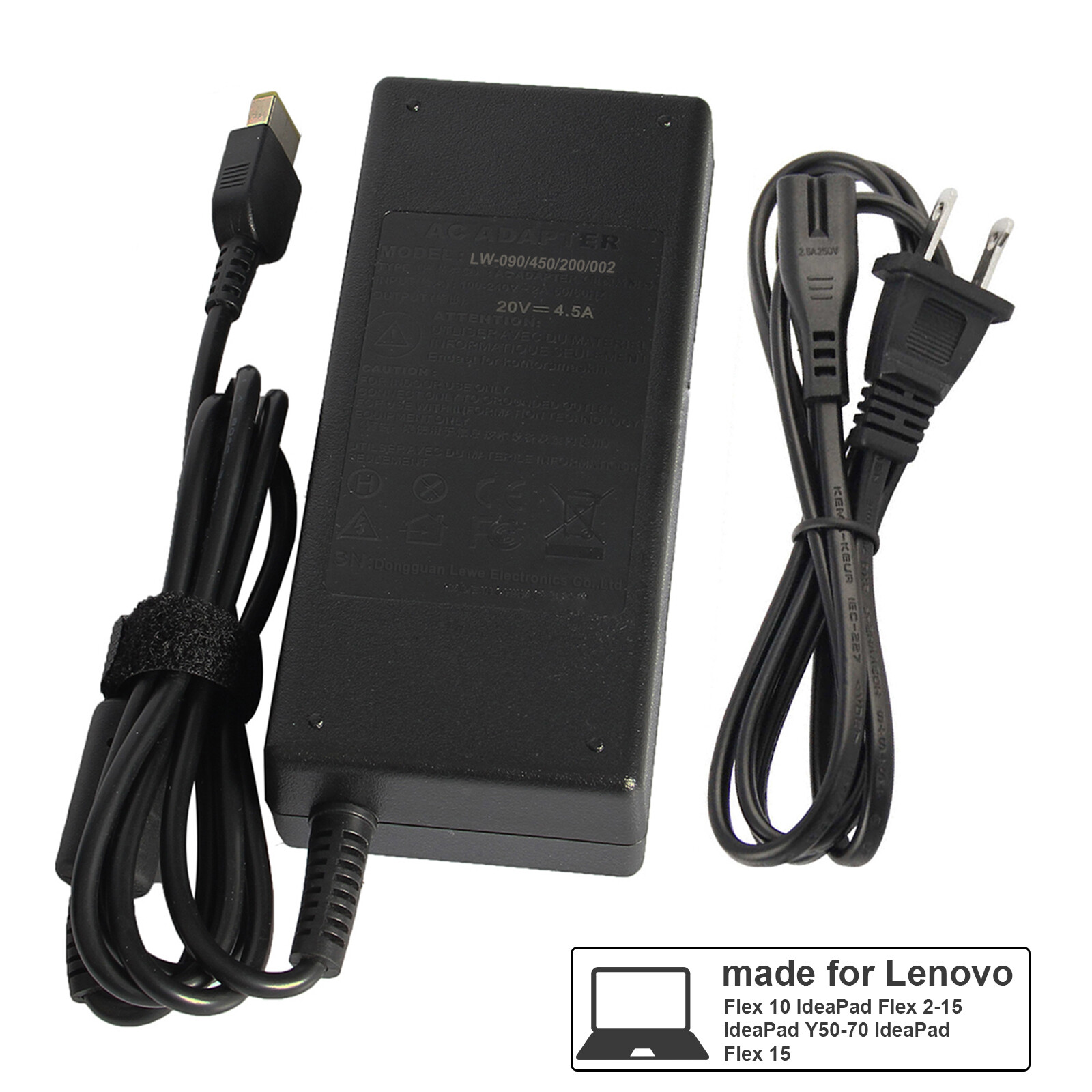 65W/90W/135W 20V Laptop Charger AC Adapter For Lenovo ThinkPad-SQUARE SLIM TIP