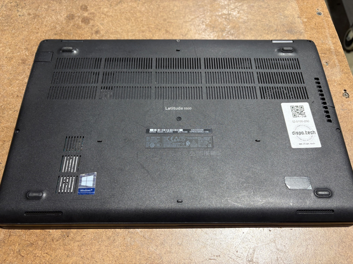 Dell Latitude 5500 Laptop i5-8365U 8GB RAM 256GB SSD No Charger/No OS
