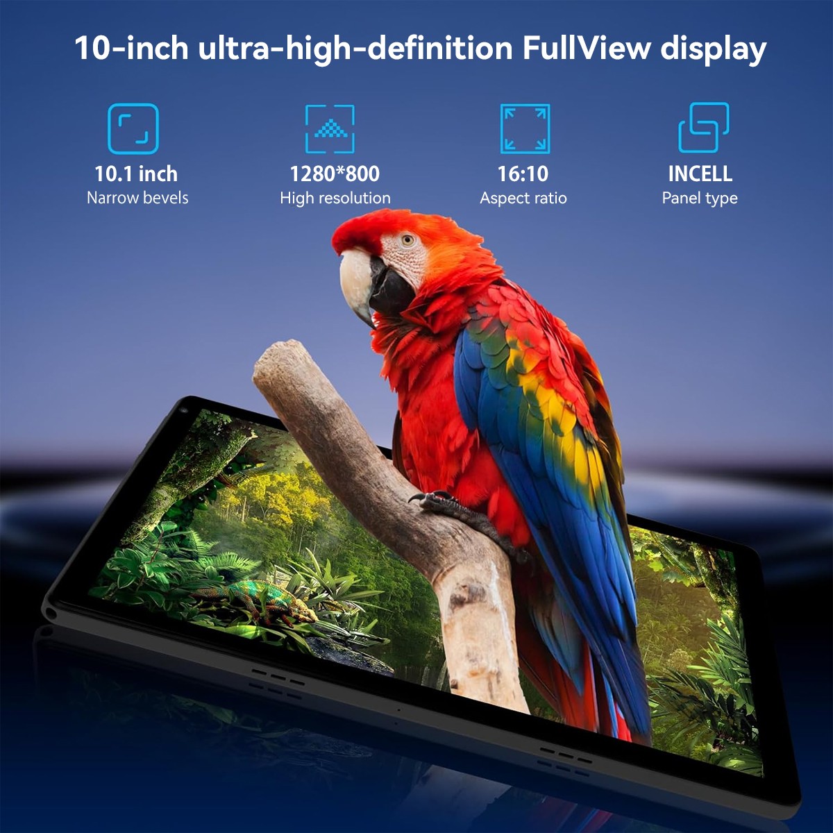 10.1 inch Android 15 Tablets HD Touchscreen Octa-Core 20GB RAM+128GB Dual Camera
