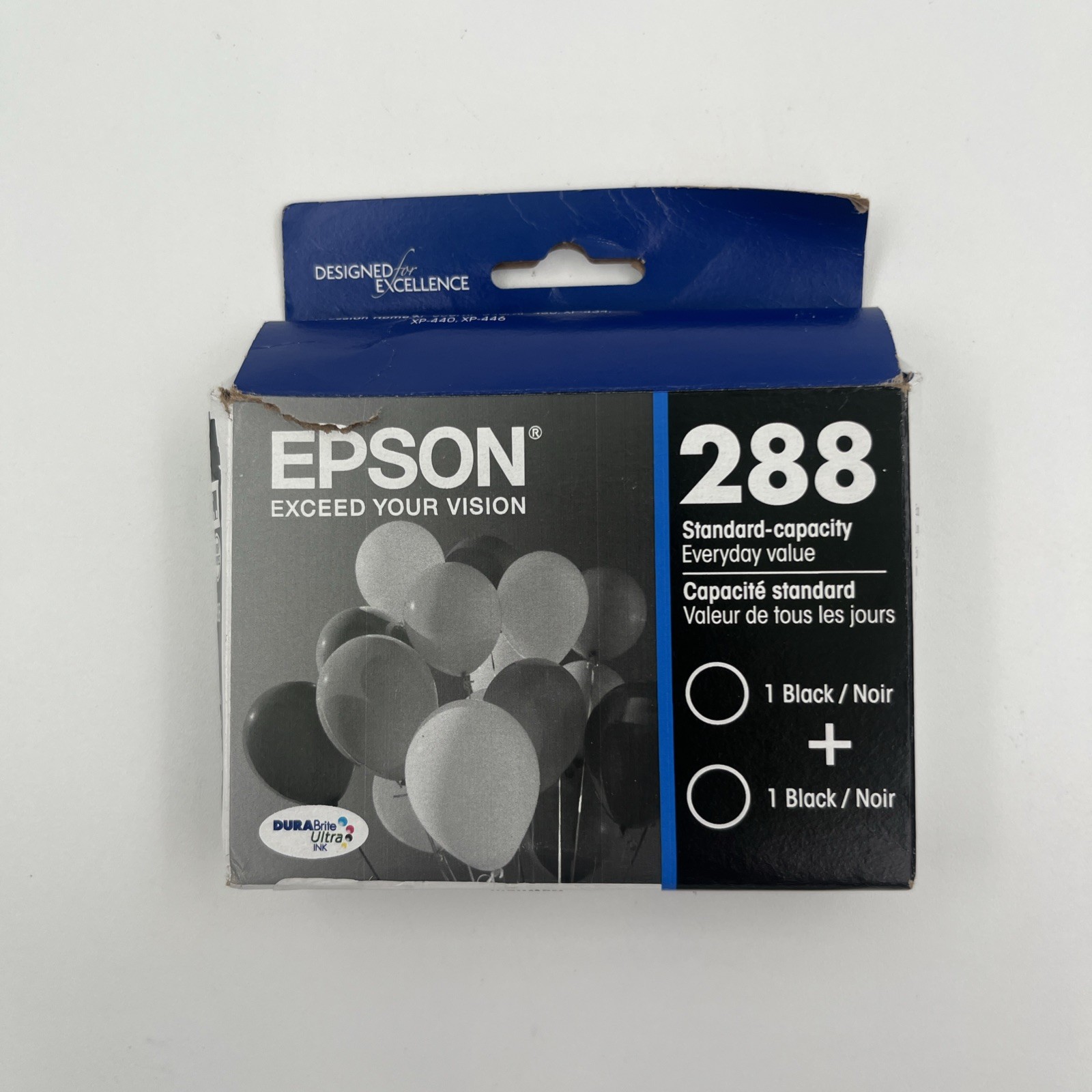 NEW! Genuine Epson 288 twin pack Black Ink Cartridge EXP 04/2028 Open Box
