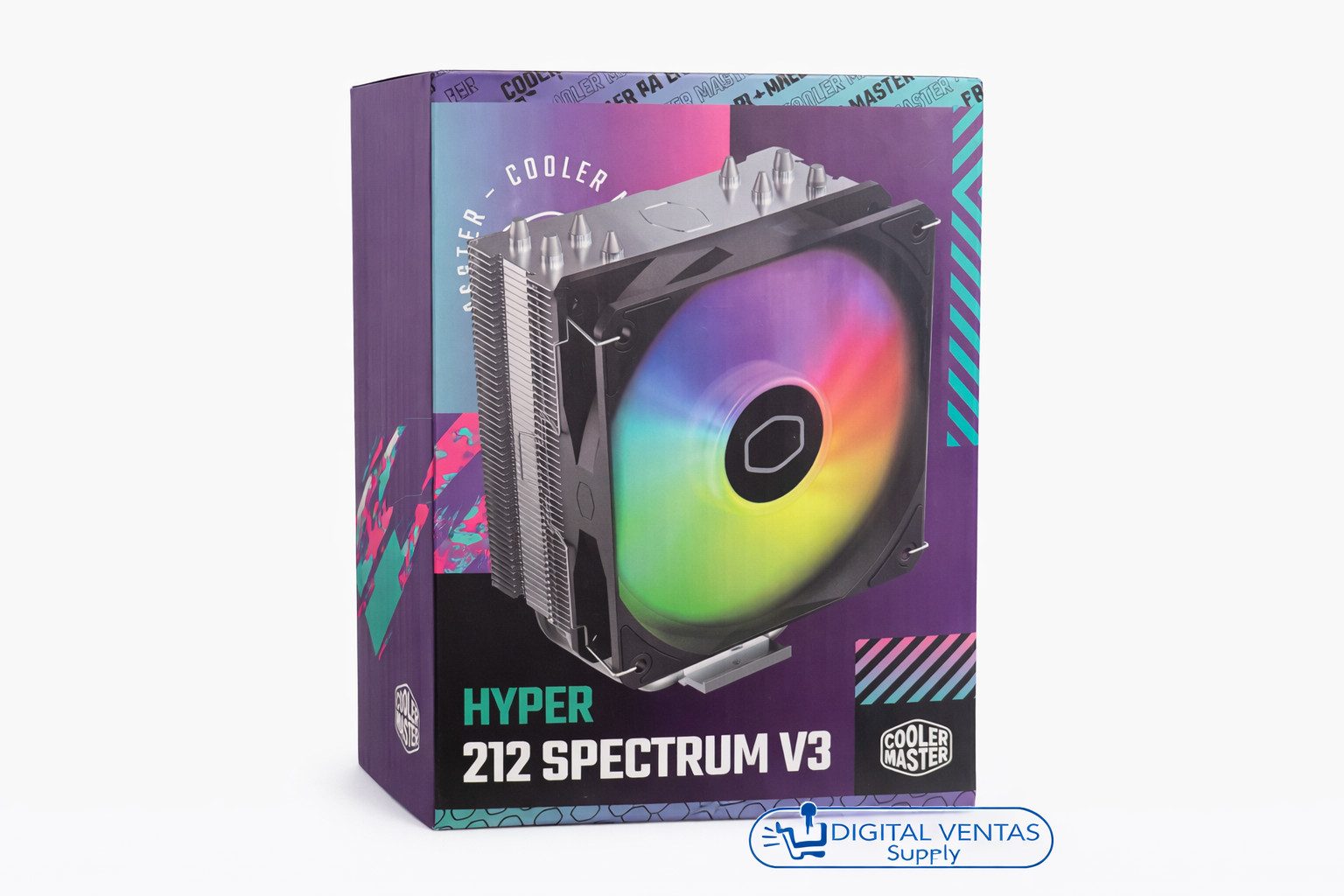 Cooler Master Hyper 212 Spectrum V3 ARGB CPU Air Cooler (120mm Fan)