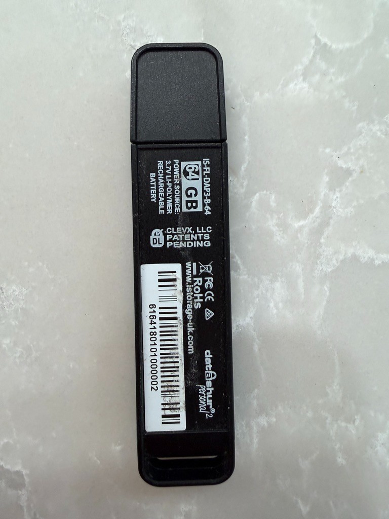 iStorage datAshur Personal2 64 GB | Secure Flash Drive | PIN protected
