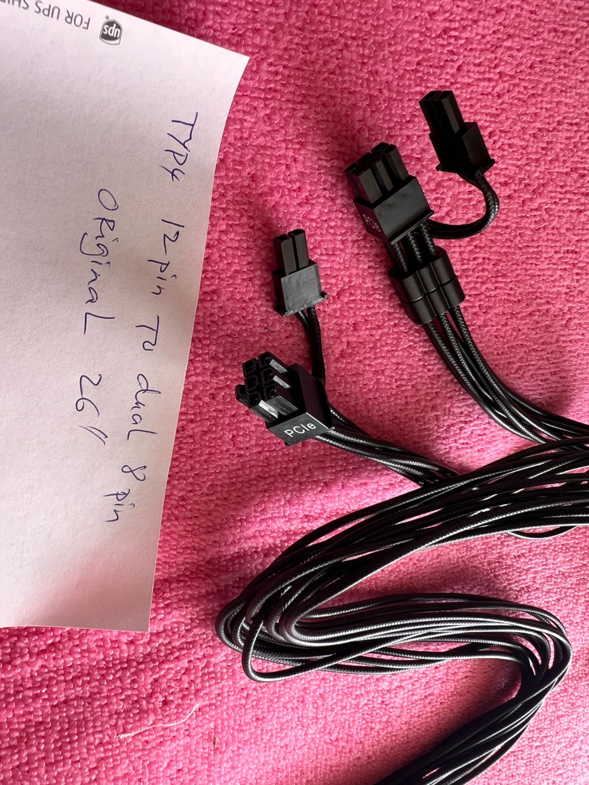 CORSAIR 12 PIN TO Dual 8 PIN PCIExpress POWER CABLE for Corsair RM750X ,RM850X