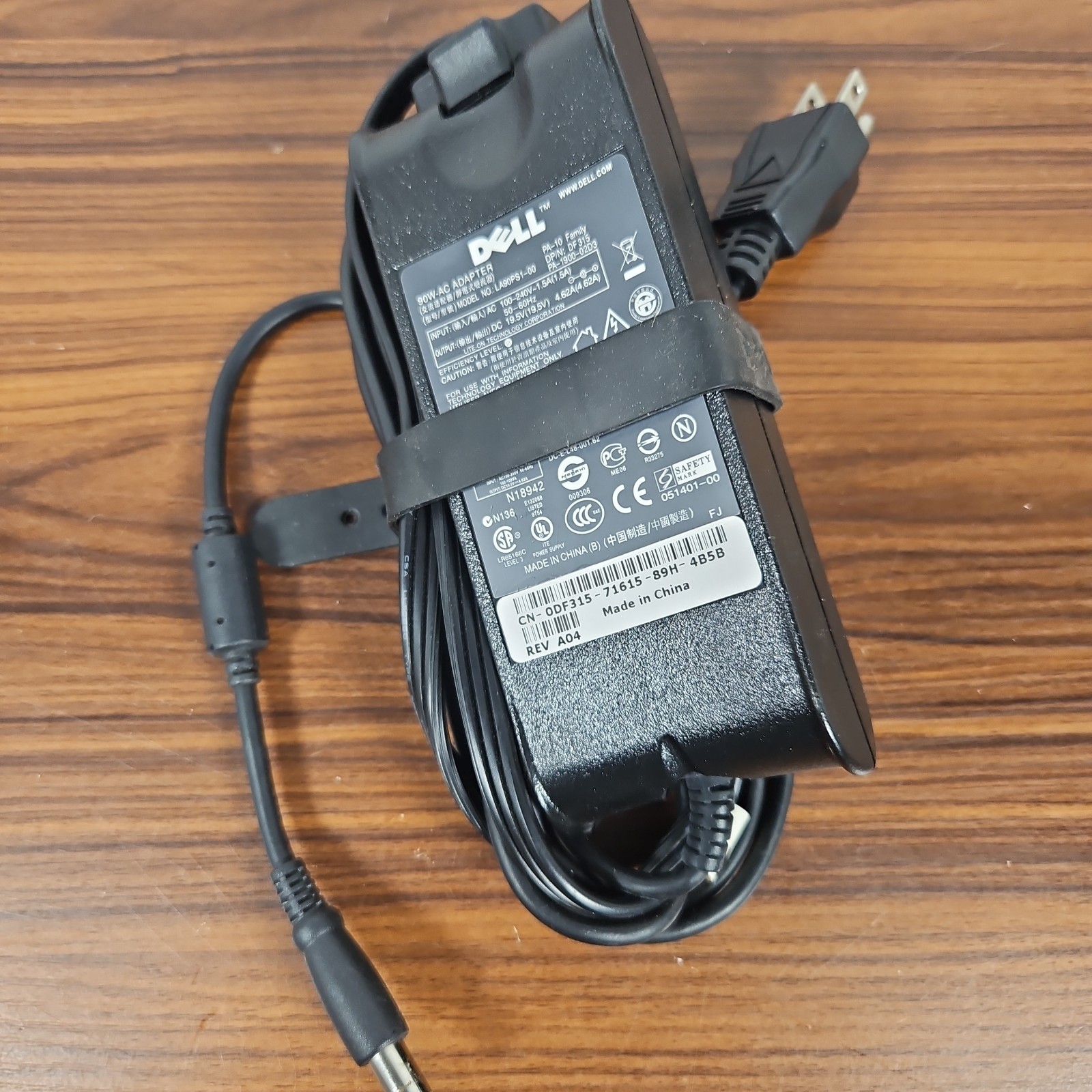Genuine OEM DELL 90W AC Adapter LA90PS1-00 19.5V 4.62A Charger with Power Cord