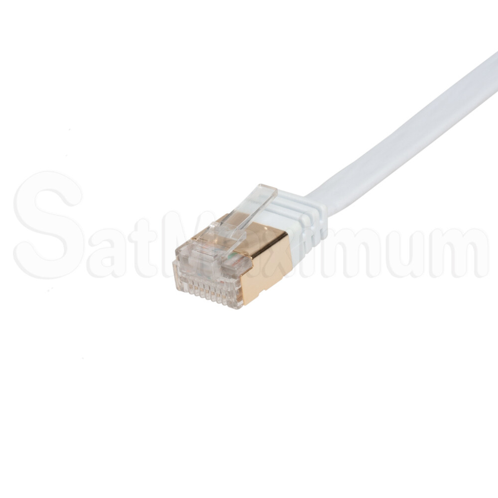 CAT7 Ethernet Cable Flat Patch Cord 10Gbps High Speed Network SHIELDED – LOT
