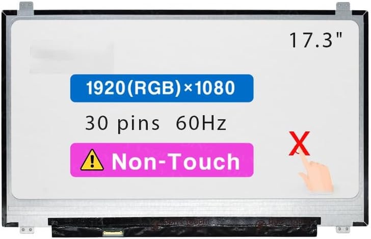 17.3″ LCD Screen for HP Envy 17-U100 17-U200 FHD 30pin Non-Touch Display