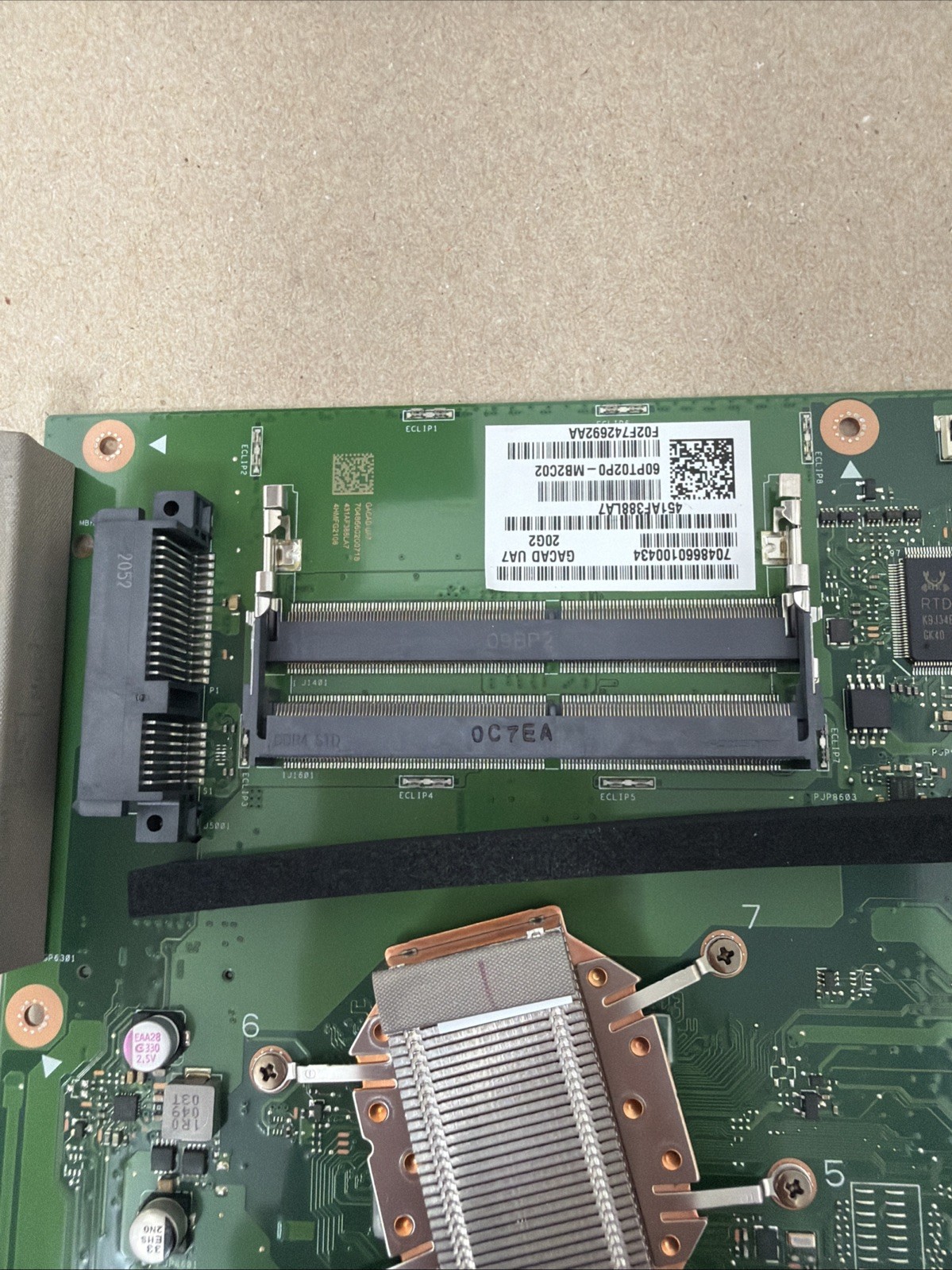 For ASUS None V241D V241DA V241DB V241F V241E V251D V221D Intel Motherboard