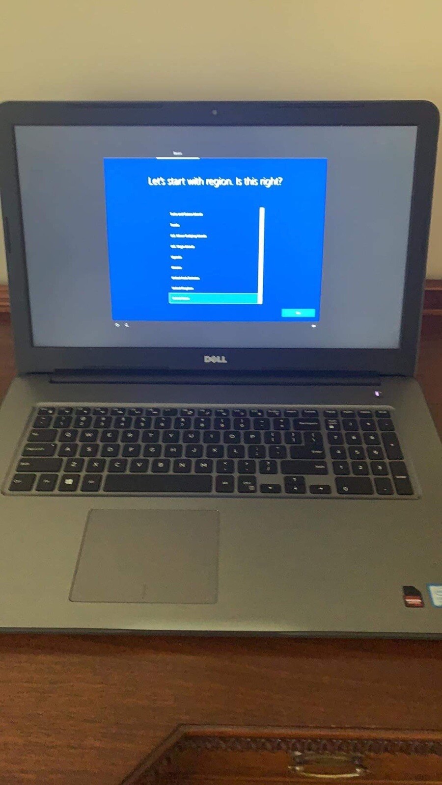 laptop dell inspiring i7 7th generation 16 GB RAM
