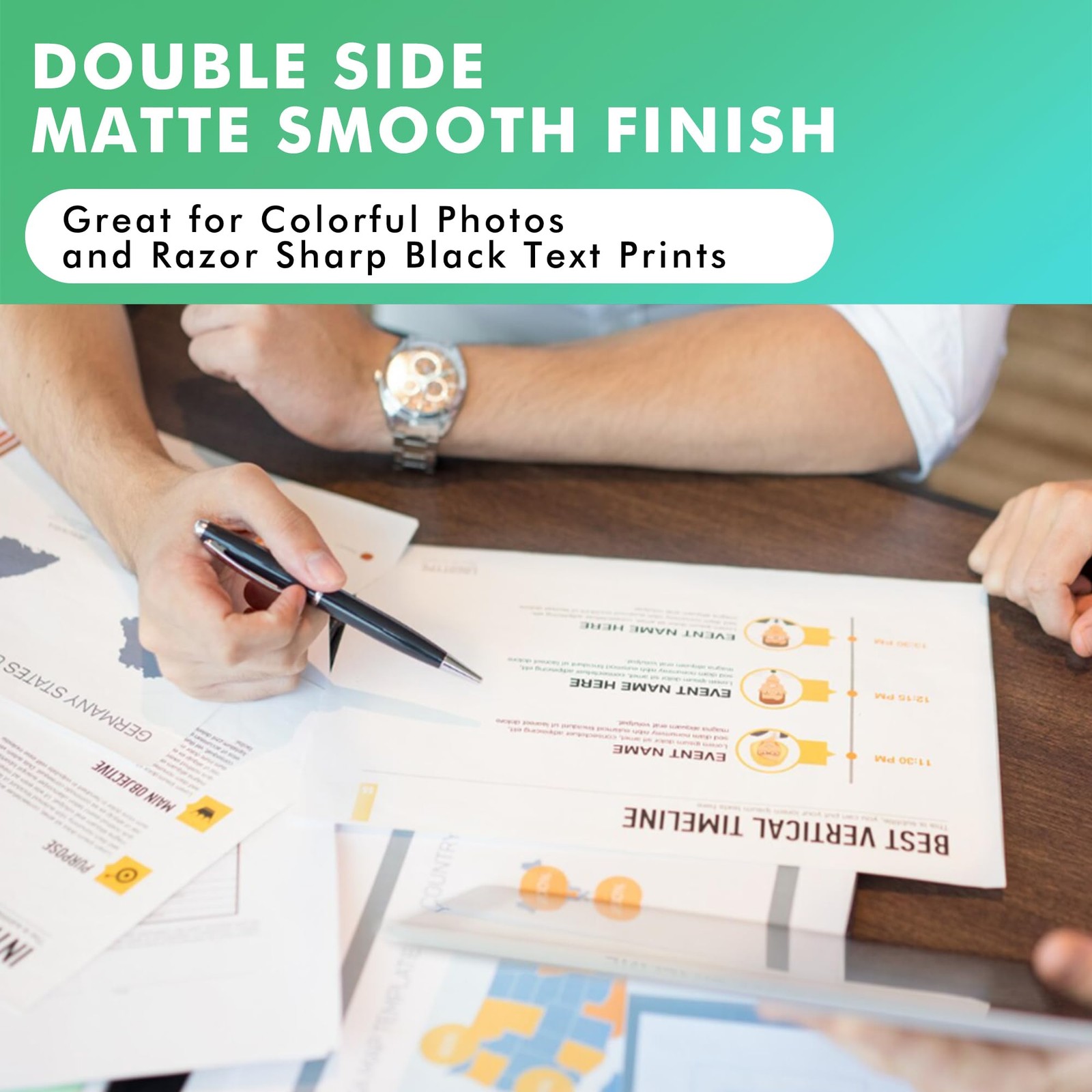 Koala Double Sided Thin Matte Printer Paper 13×19 Inch 32LB 110 Sheets