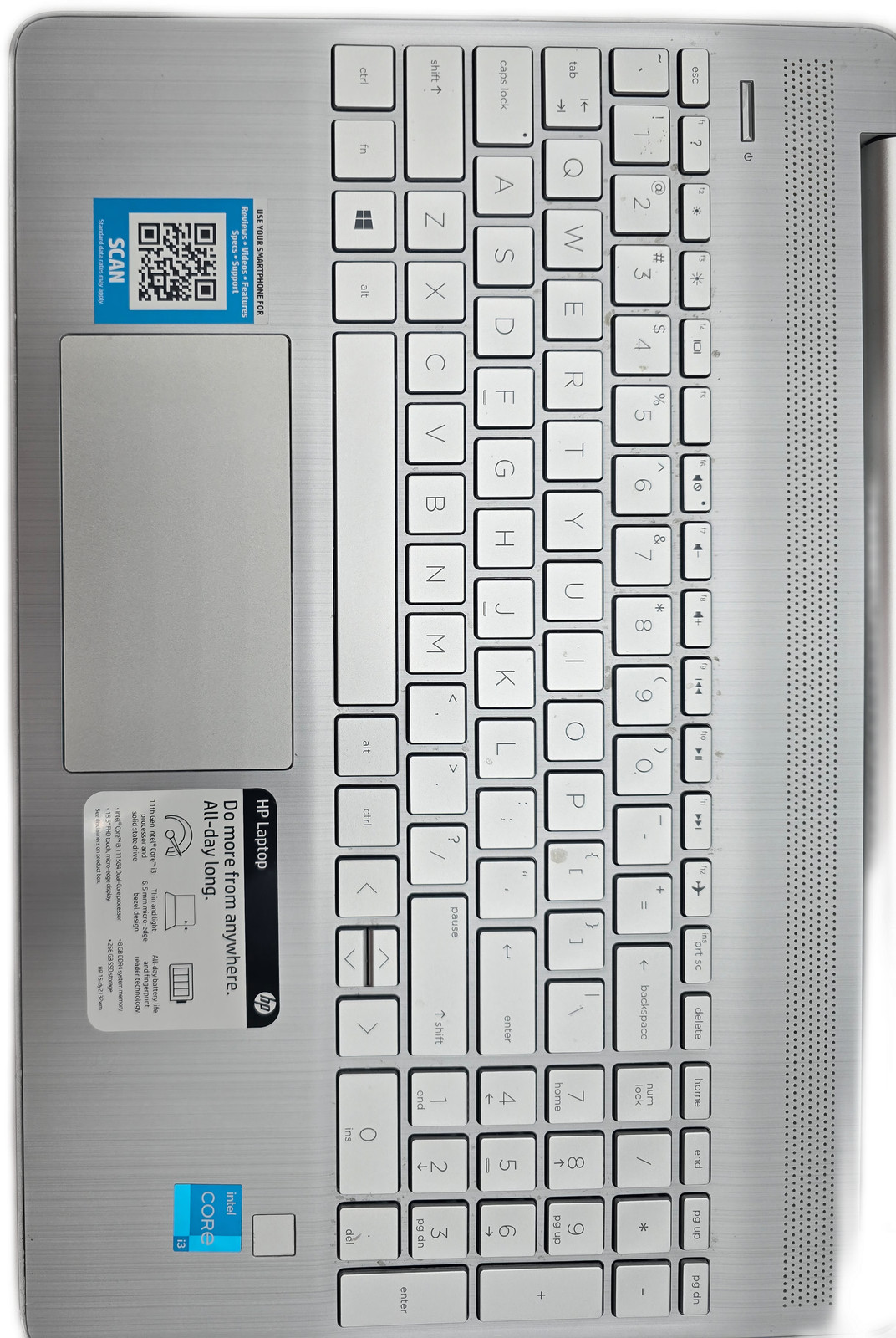 HP 15-dy2132wm i3-11th Gen 8GB 180GB SSD Windows 11 Home