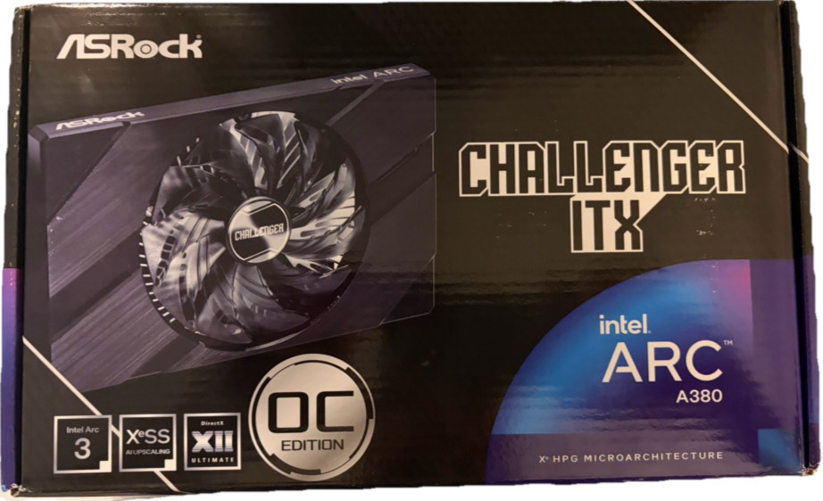 ASRock Intel Arc A380 Challenger ITX OC 6GB GDDR6 Graphics Card