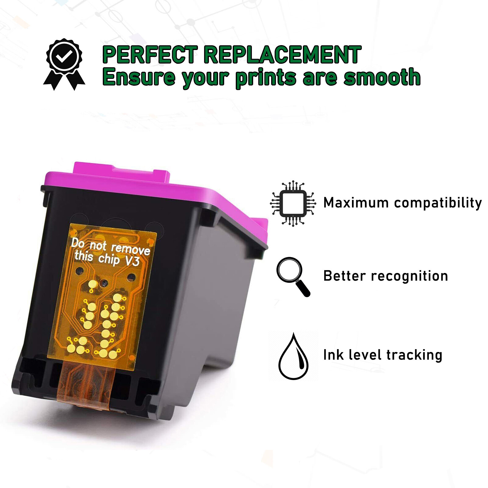 2 Pack 61 XL Black Ink Cartridges for HP ENVY 4500 4501 4502 4504 5530 5531 5535