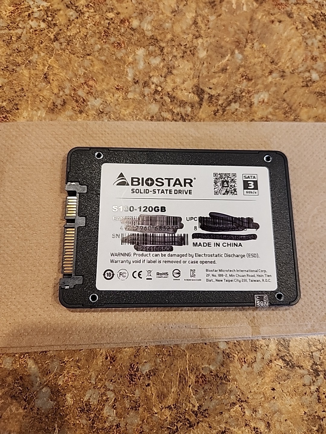 Biostar S100 Series 120GB SATA III 6Gb/s 2.5 Internal SSD Solid State Drive KALI