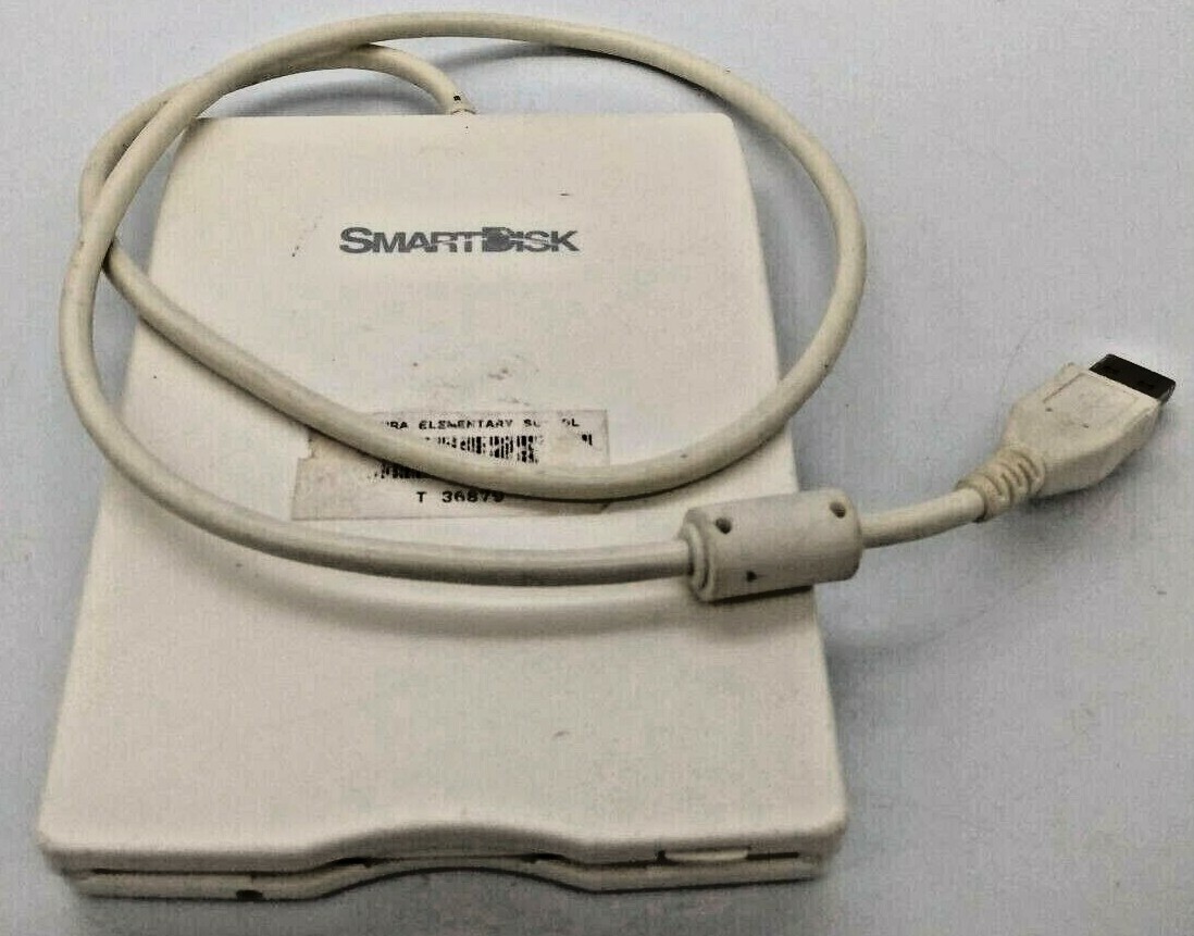 SMART DISK Model FDUSB-TM2 3.5″ external Floppy Disk Drive Free shipping
