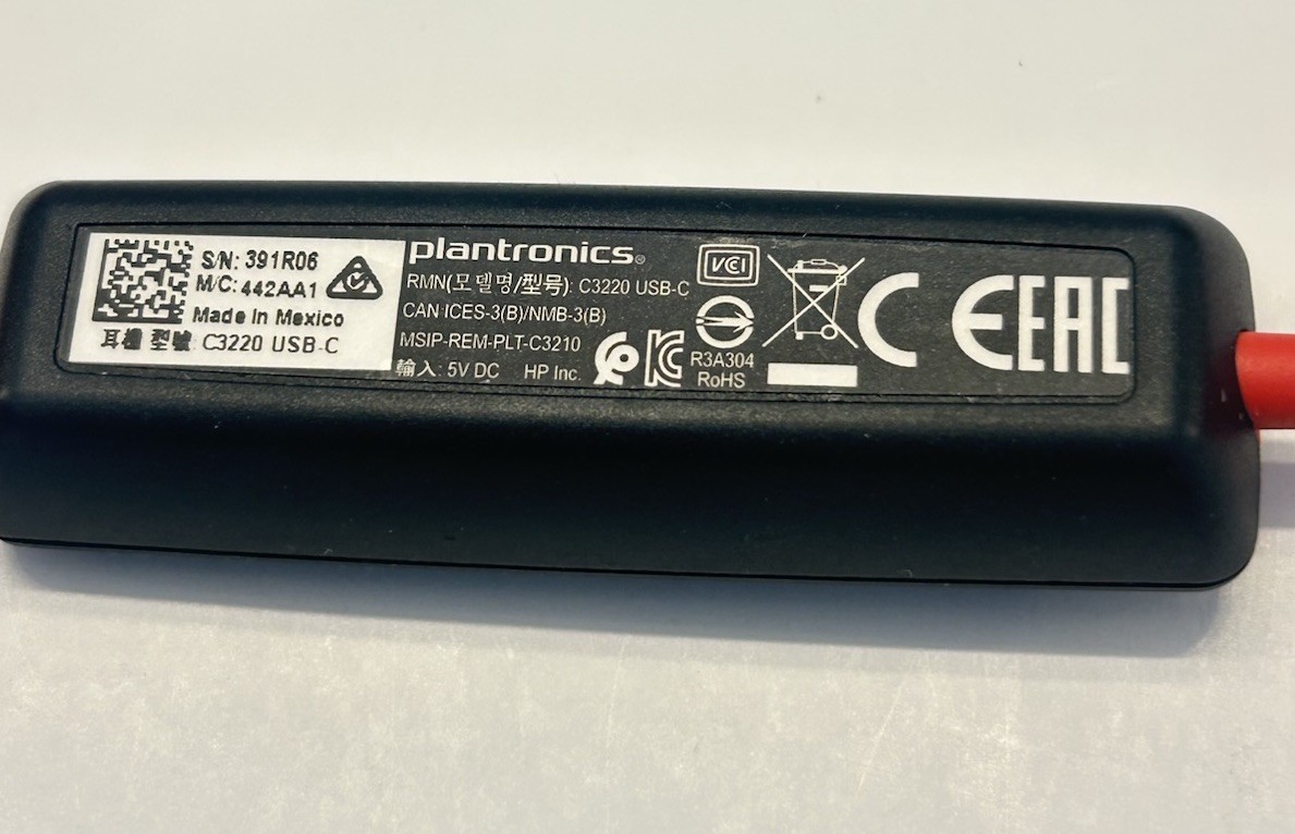 Plantronics Blackwire C3220 USB-C Headset