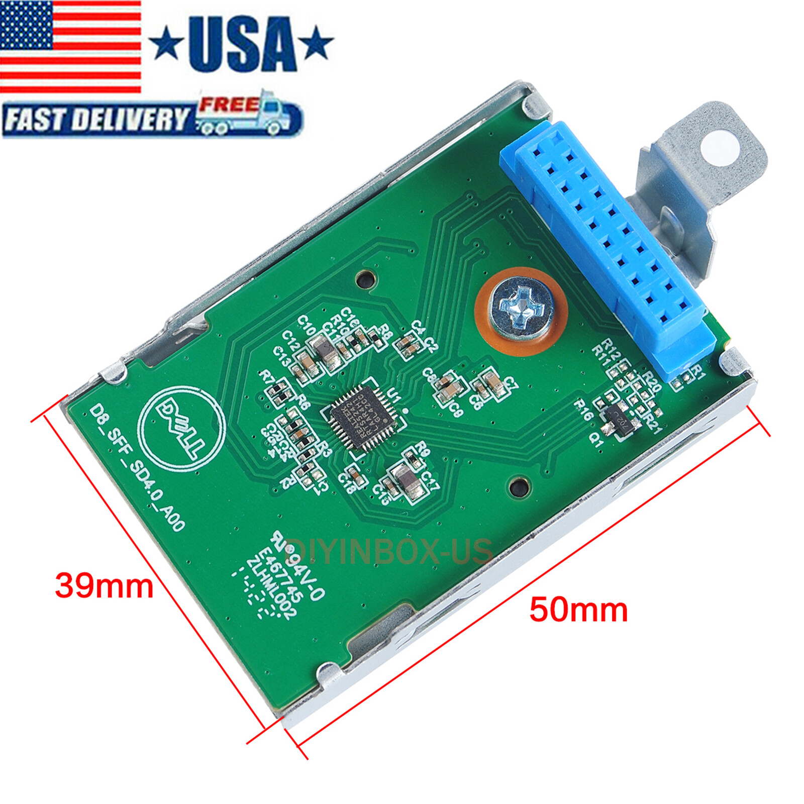 NEW For Dell card reader TT15C SD4.0 to Optiplex 3070, 3060, 5060 or 7040 SFF US