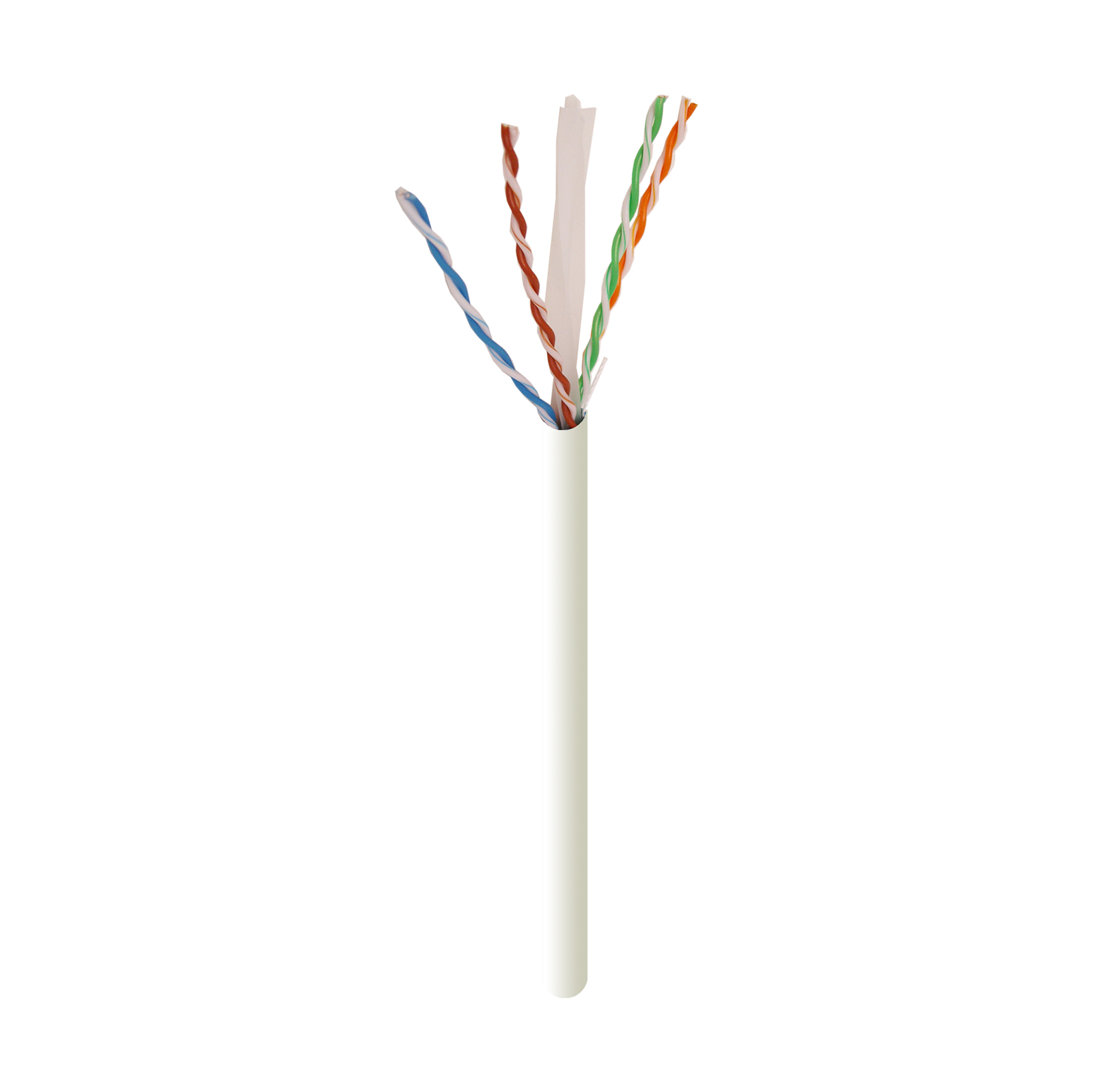 CAT6 1000FT BULK WHITE COMMUNICATION CABLE ETHERNET NETWORK 1000′ WHITE PULL BOX