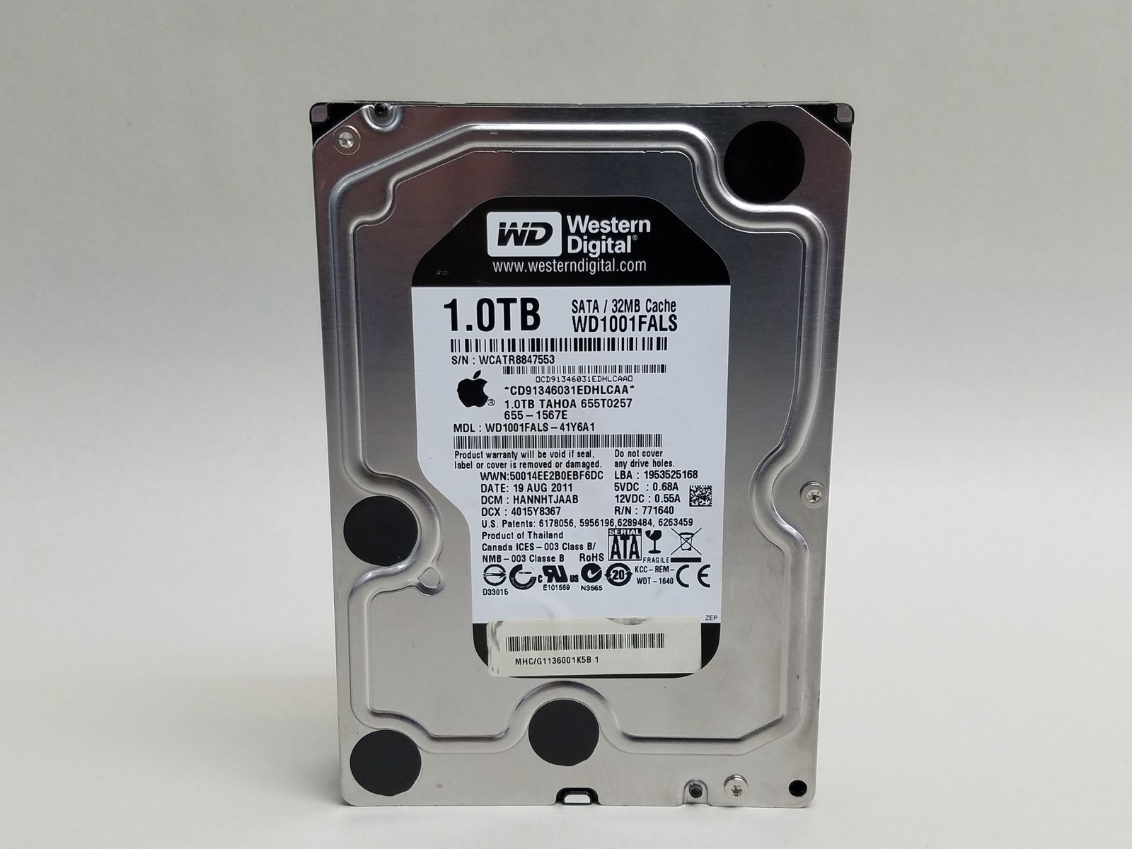 Western Digital Apple WD1001FALS 1 TB SATA II 3.5″ Desktop Hard Drive