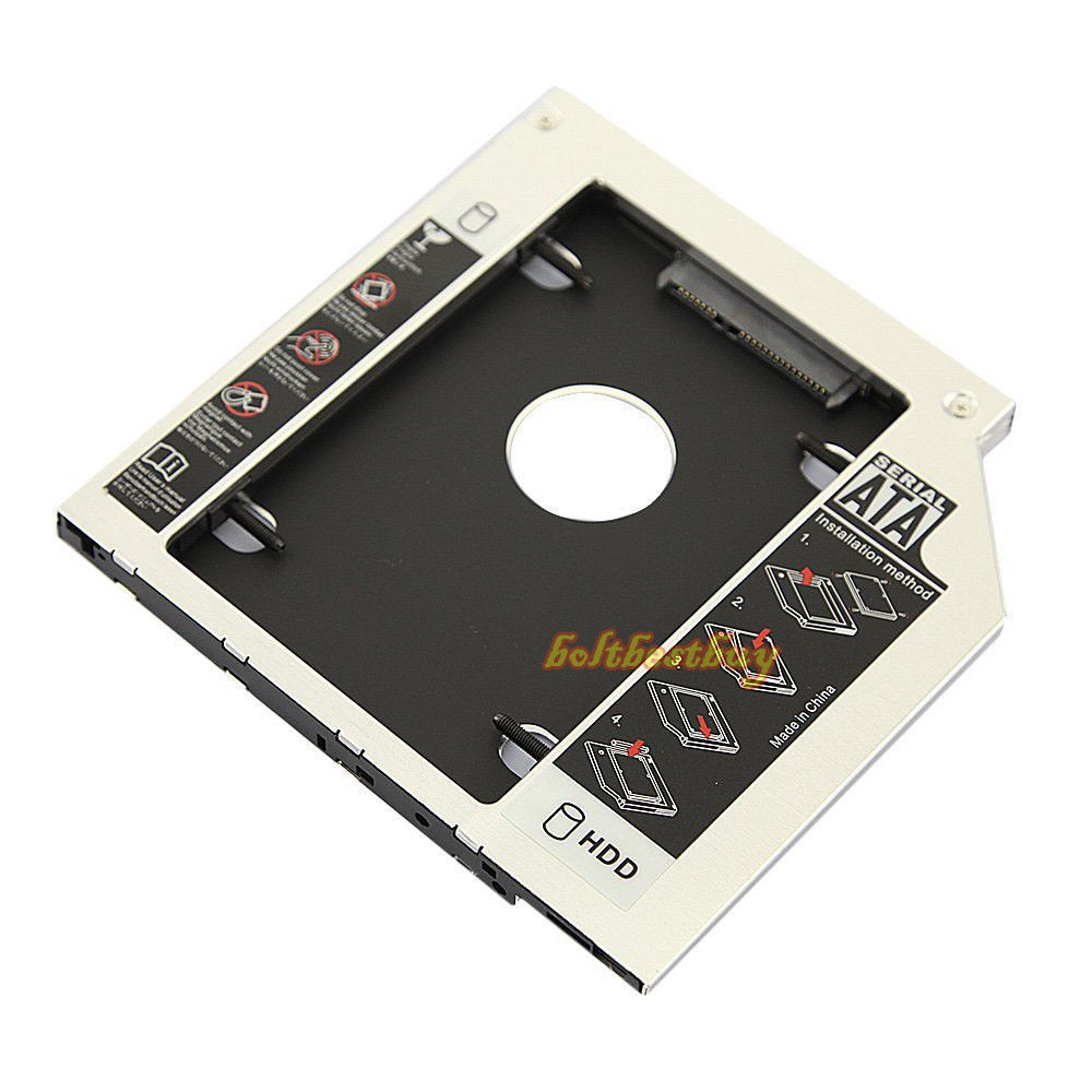 2.5″ /9.5mm (SATA) 2ND HDD Caddy For DELL Latitude E6400 E6500 E6410 E6510 E4300