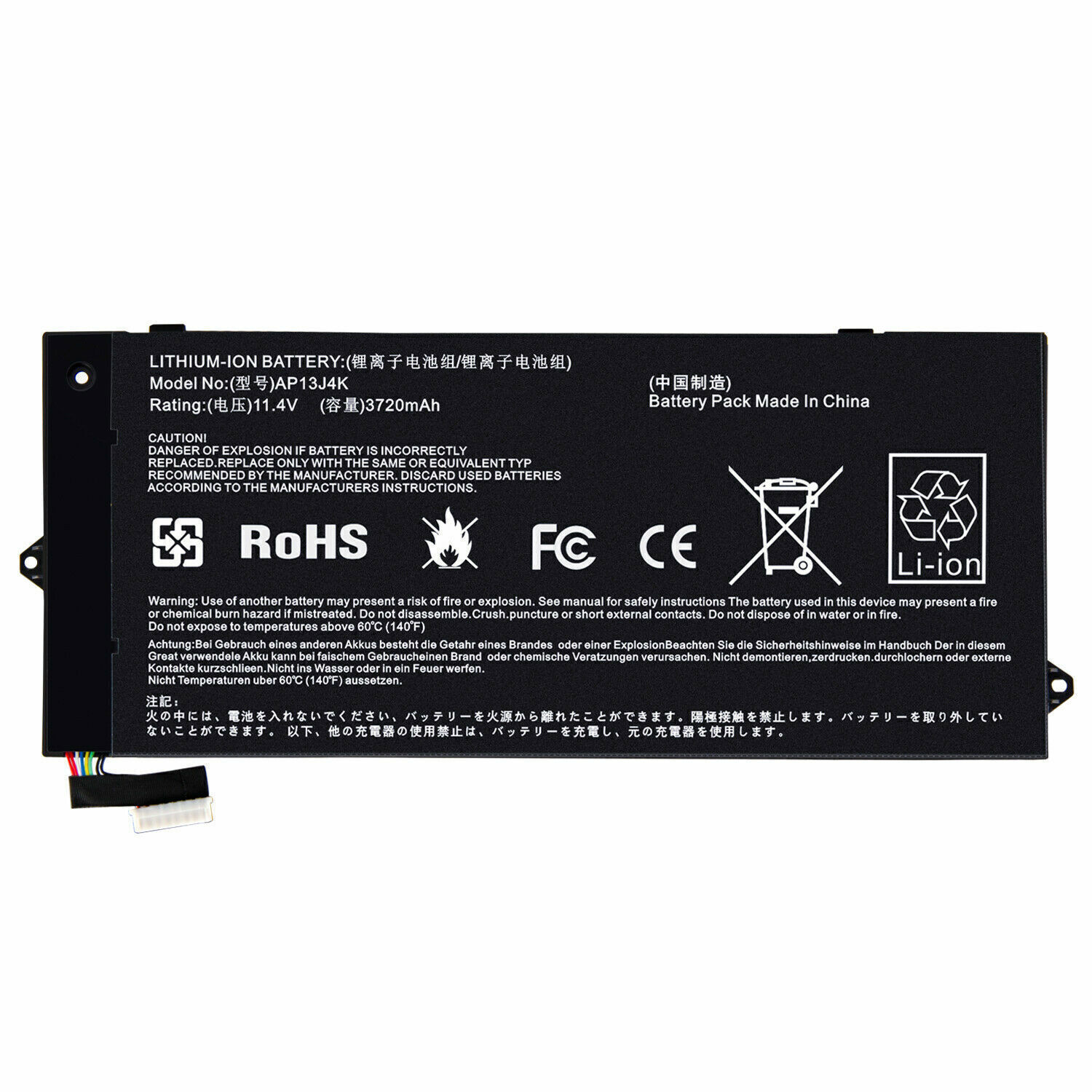 AP13J4K AP13J3K Battery for Acer Chromebook C720 C720P C740 KT.00304.001 4Cells