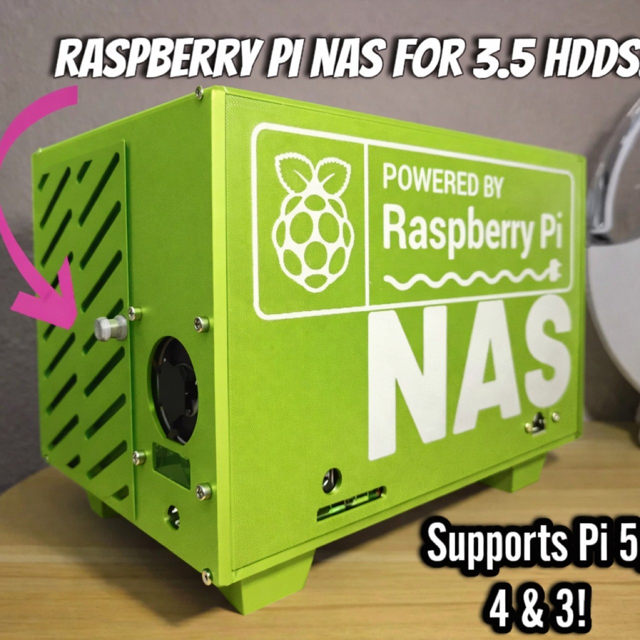 Raspberry pi 5 & pi 3 pi 4 NAS case