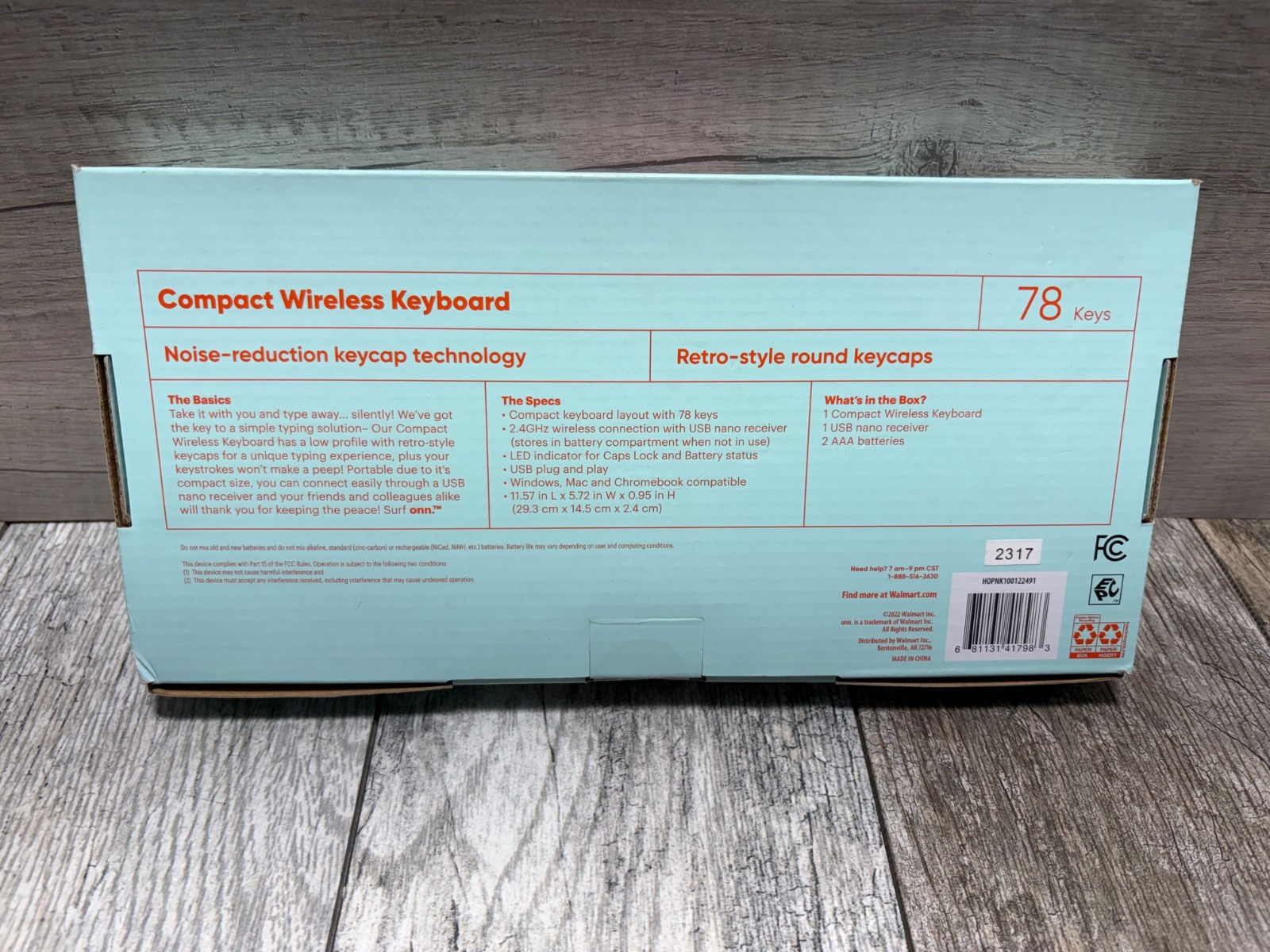 Surf Onn 78 Keys Compact Wireless Keyboard Damaged Box Pink Keyboard