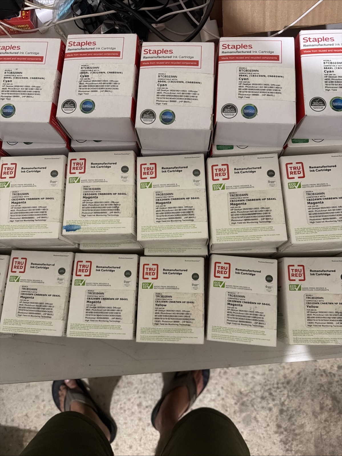Staples Ink Cartridge Replacement Lot Of 40 for HP 62XL 2839034