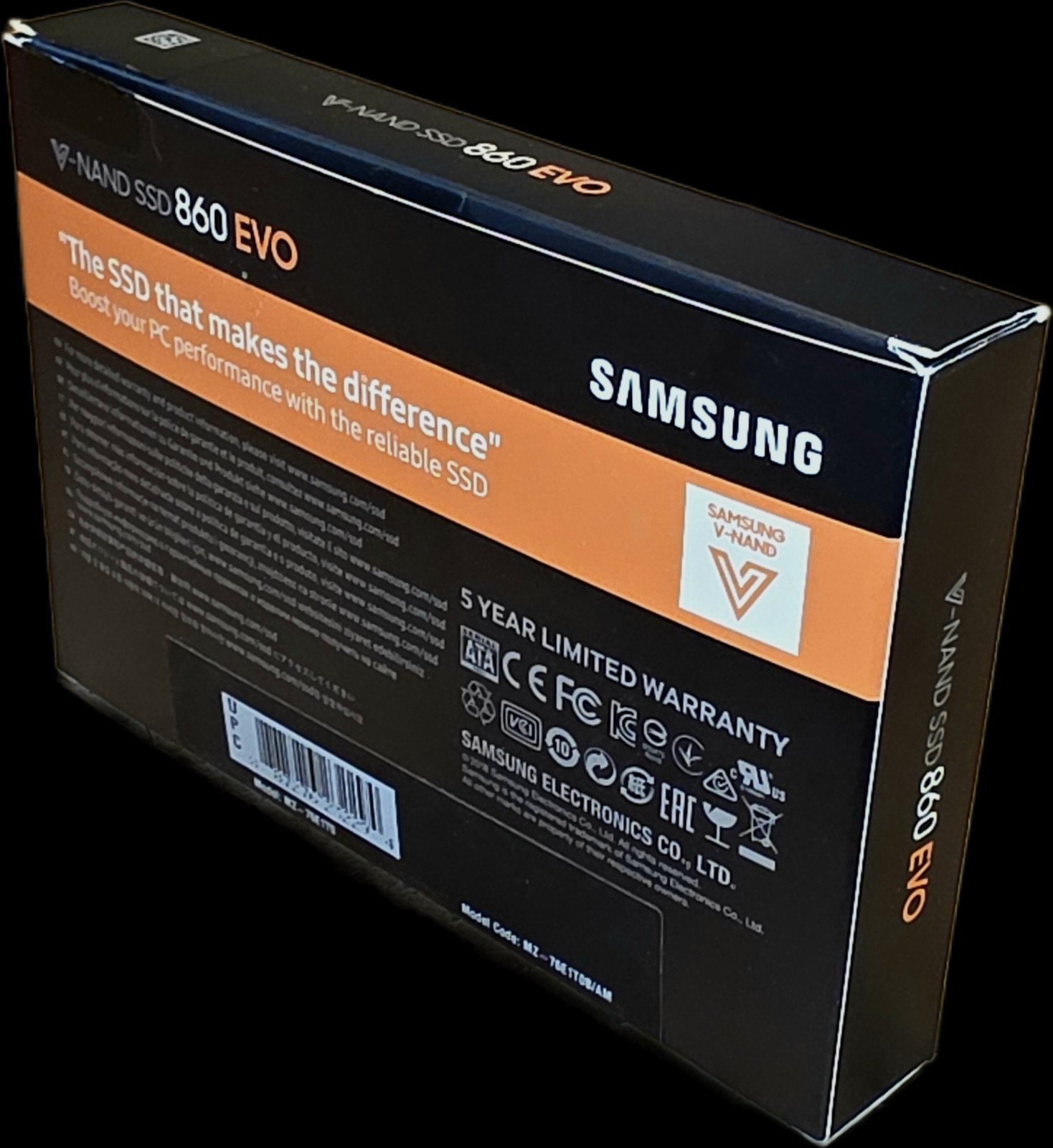 Samsung 860 EVO 1TB 2.5″ SATA III 6Gb/s V-NAND Internal SSD MZ-76E1T0