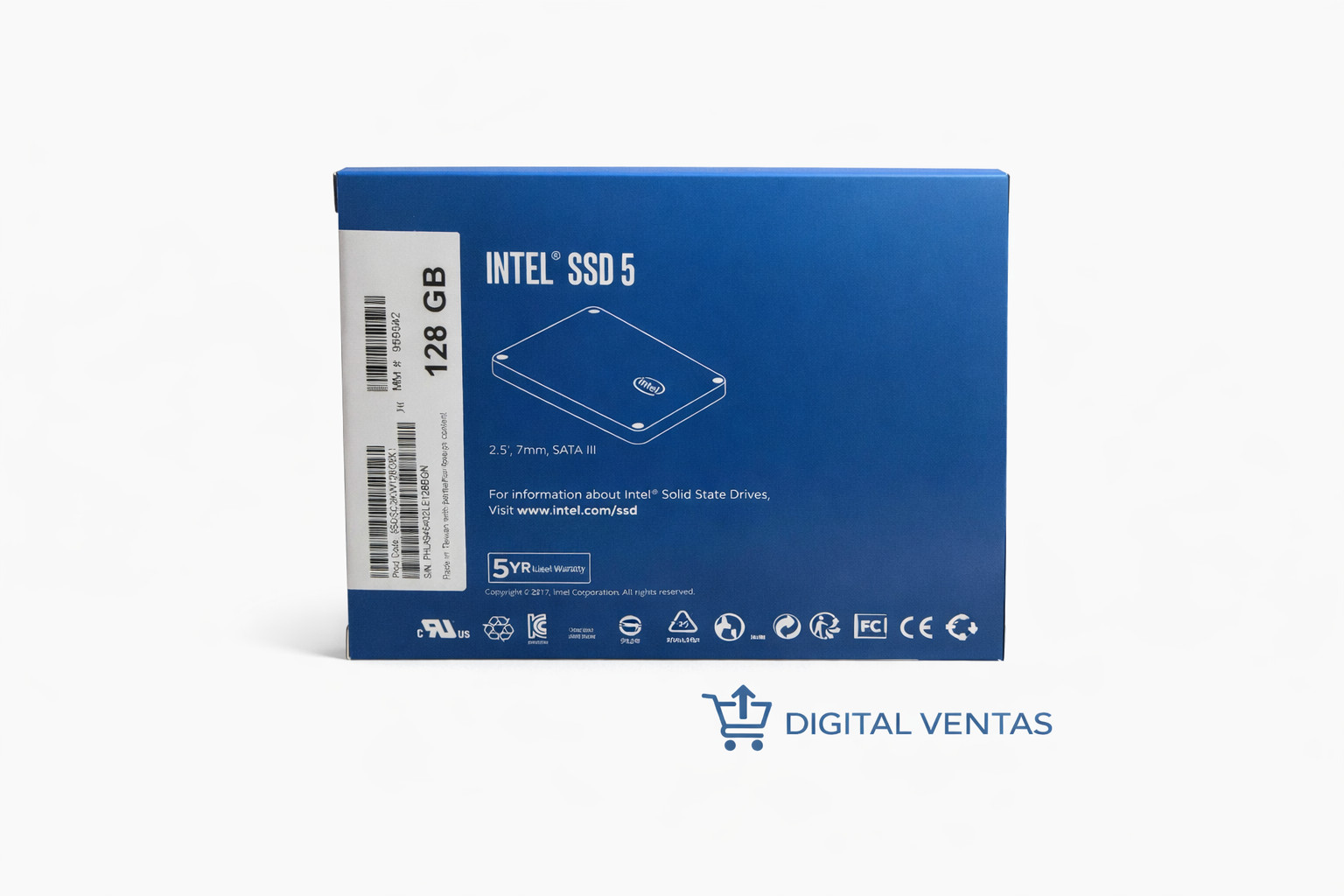 Intel SSD 545s Series (128GB, 2.5″ SATA, 64-Layer TLC 3D NAND)