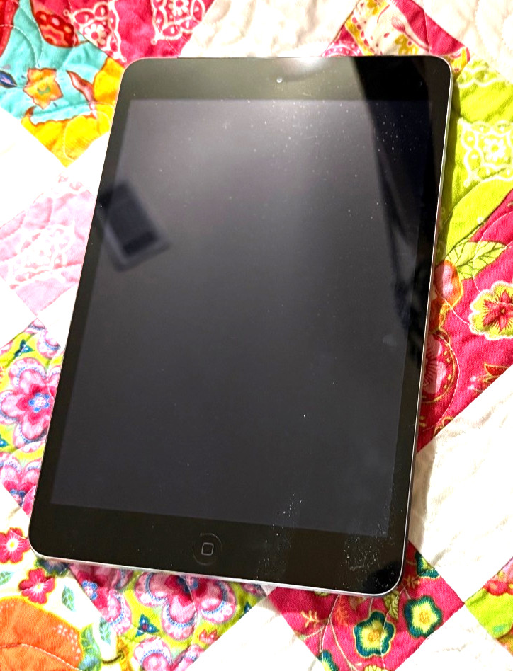 Apple iPad Mini 2nd Gen 16GB Space Gray Model A1490 Wi-Fi Cellular AS-IS UNTESTE