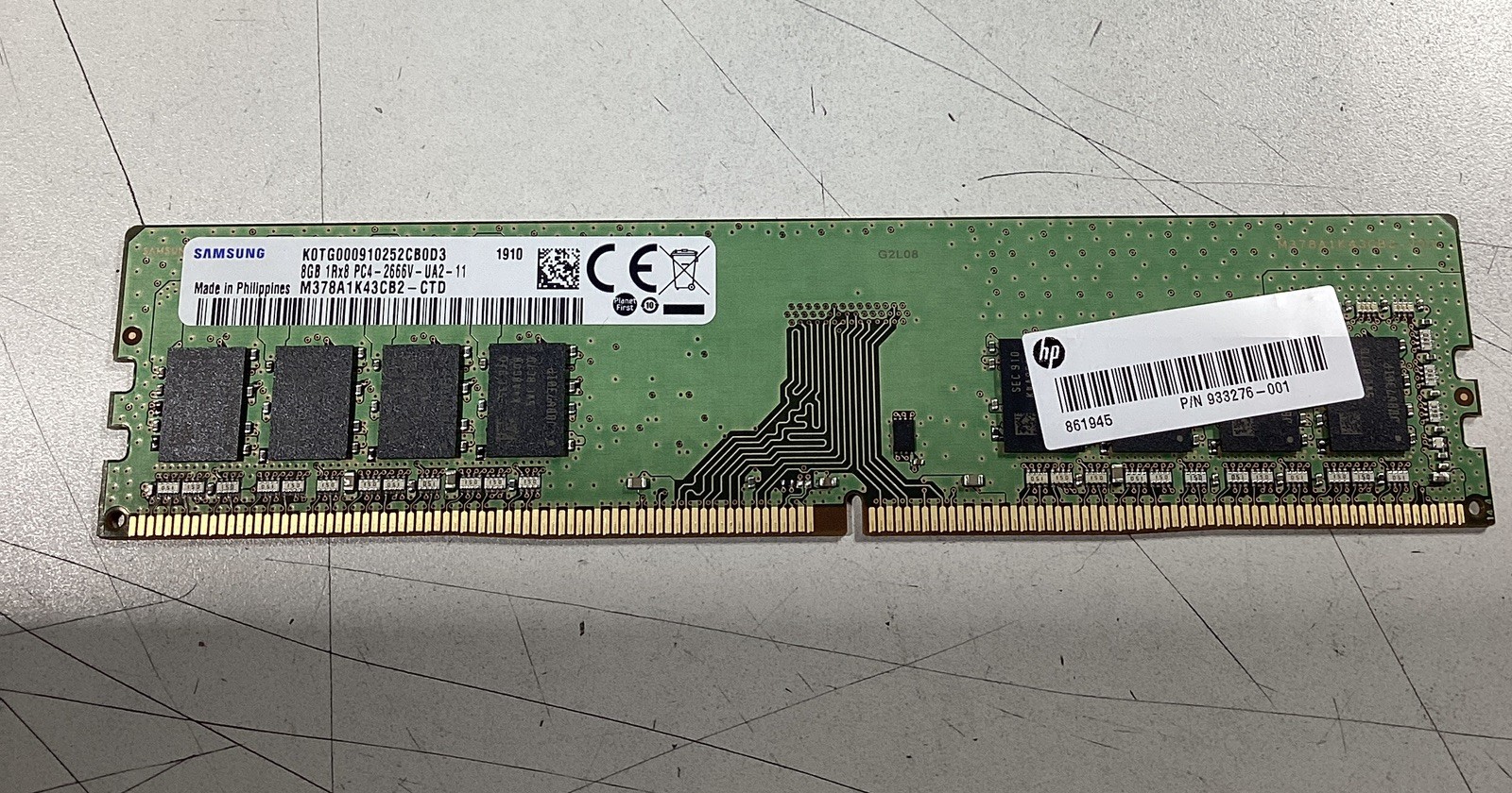 Samsung M378A1K43CB2-CTD 8GB DDR4 PC4-2666V UDIMM Desktop Memory Module