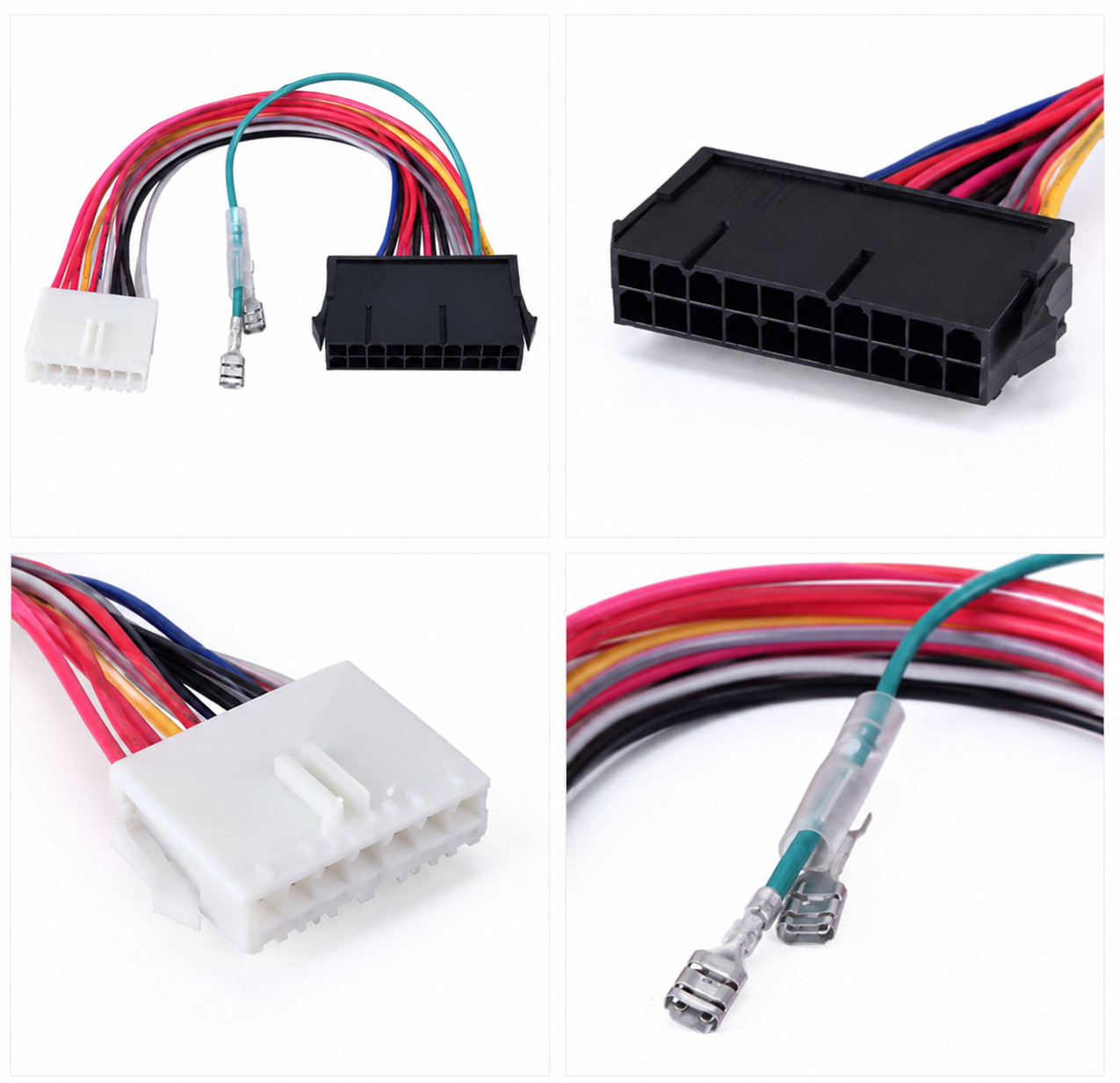8″ 20-Pin to 2x 6-Pin, ATX Power Supply to AT Motherboard Converter Cable