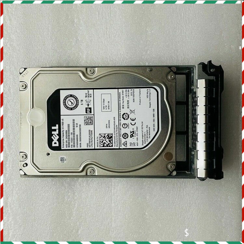 DELL SAS HARD DRIVE W Tray ST6000NM0095 RHVWG 0RHVWG 3.5″ 6TB 7.2K 12GBPS 512E