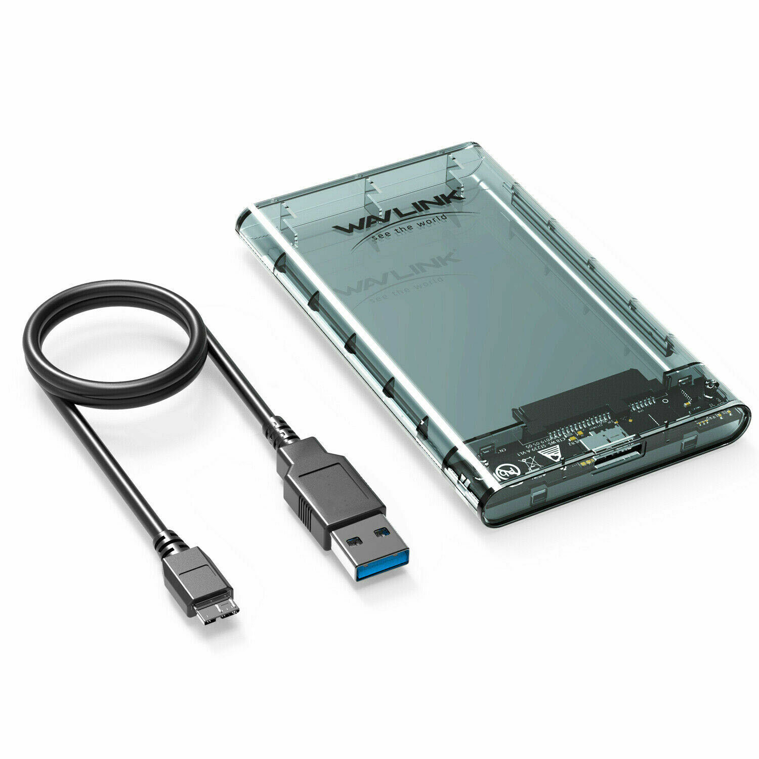 WAVLINK USB 3.0 2.5″ External HDD SSD Enclosure Hard Drive Case SATA 3.0 UASP