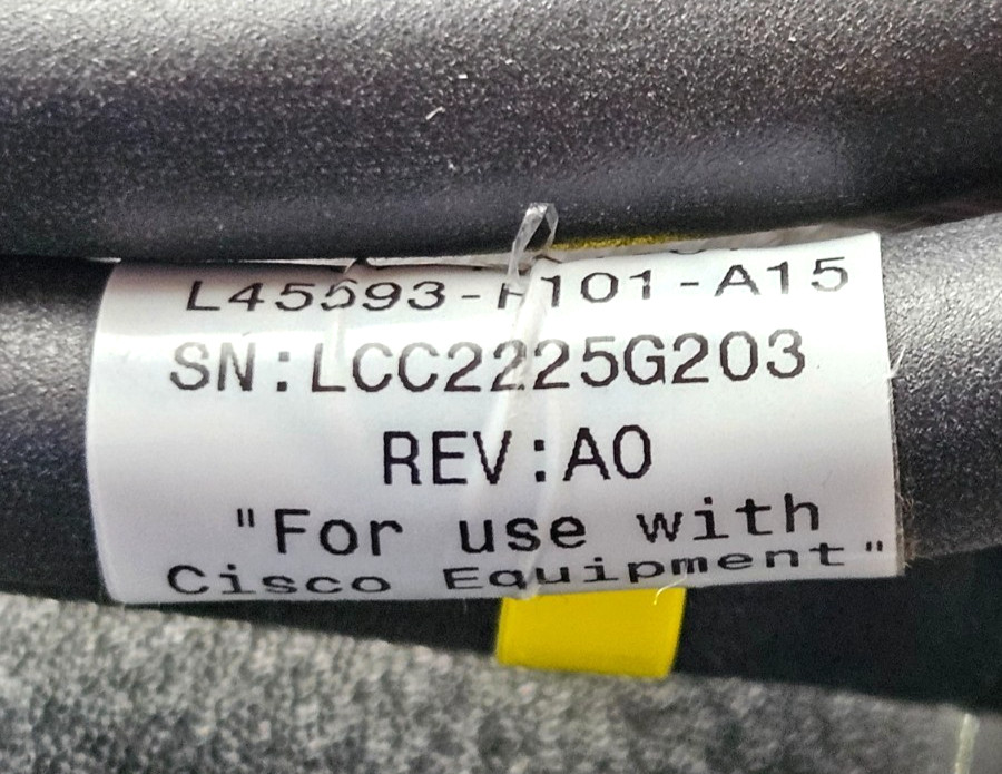 Cisco CAB-SPWR-150CM 37-1121-01 150cm StackPower Cable for Catalyst 3750X/3850