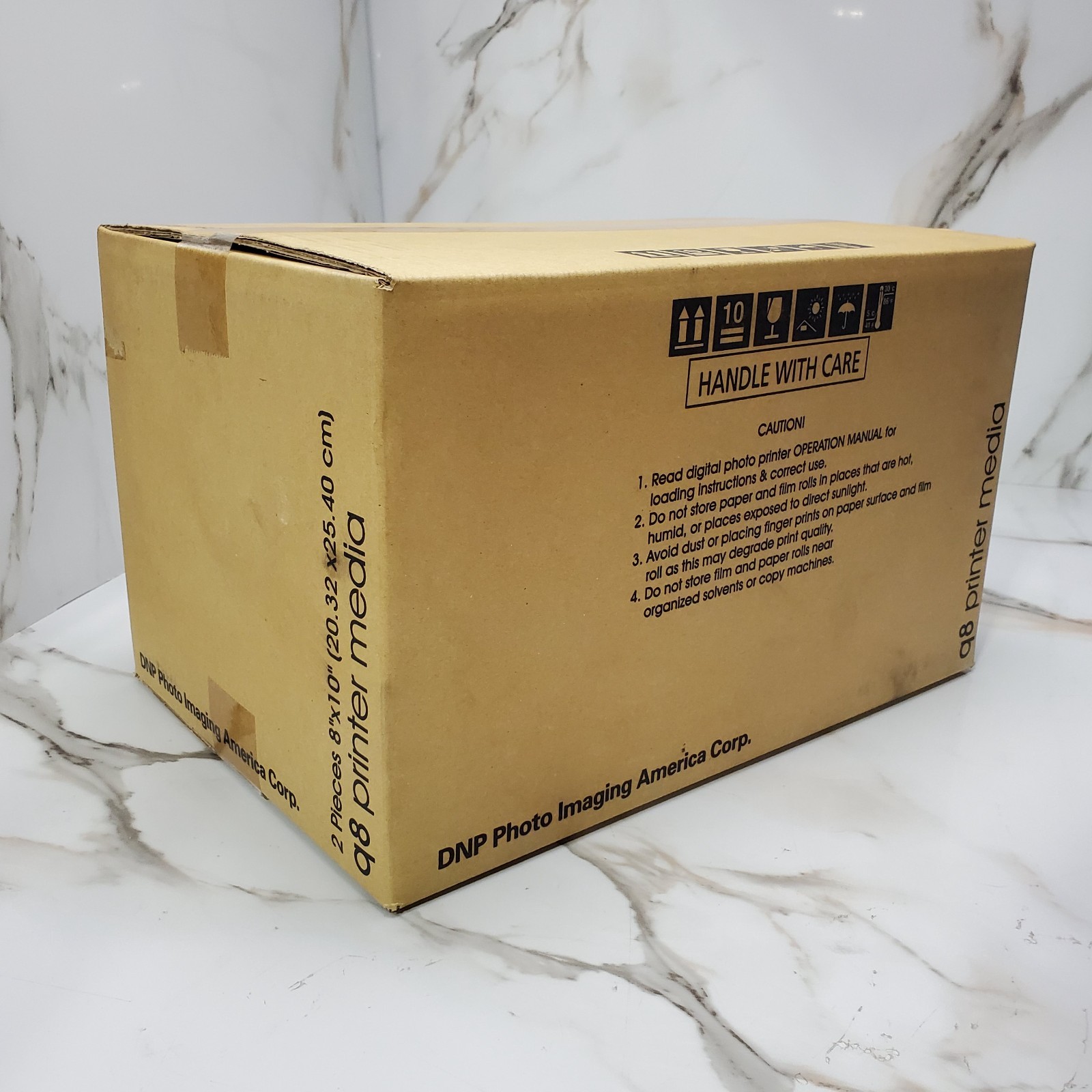Sealed NEW DNP Q8 8X10 Printer Photo Paper – 2 Rolls PM900-811
