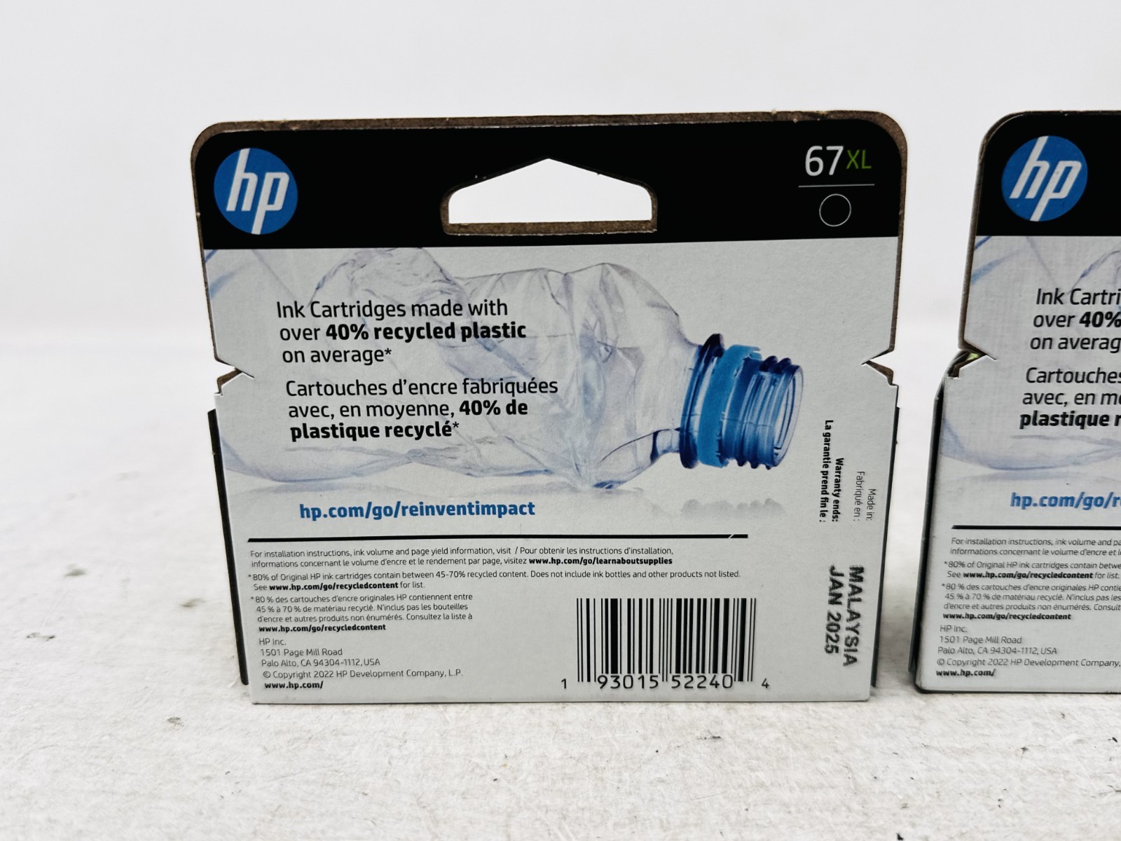 HP 67XL Black & Tricolor Ink Set 3YM57AN, 3YM58AN Sealed – EXP Jul 2024/Jan 2025
