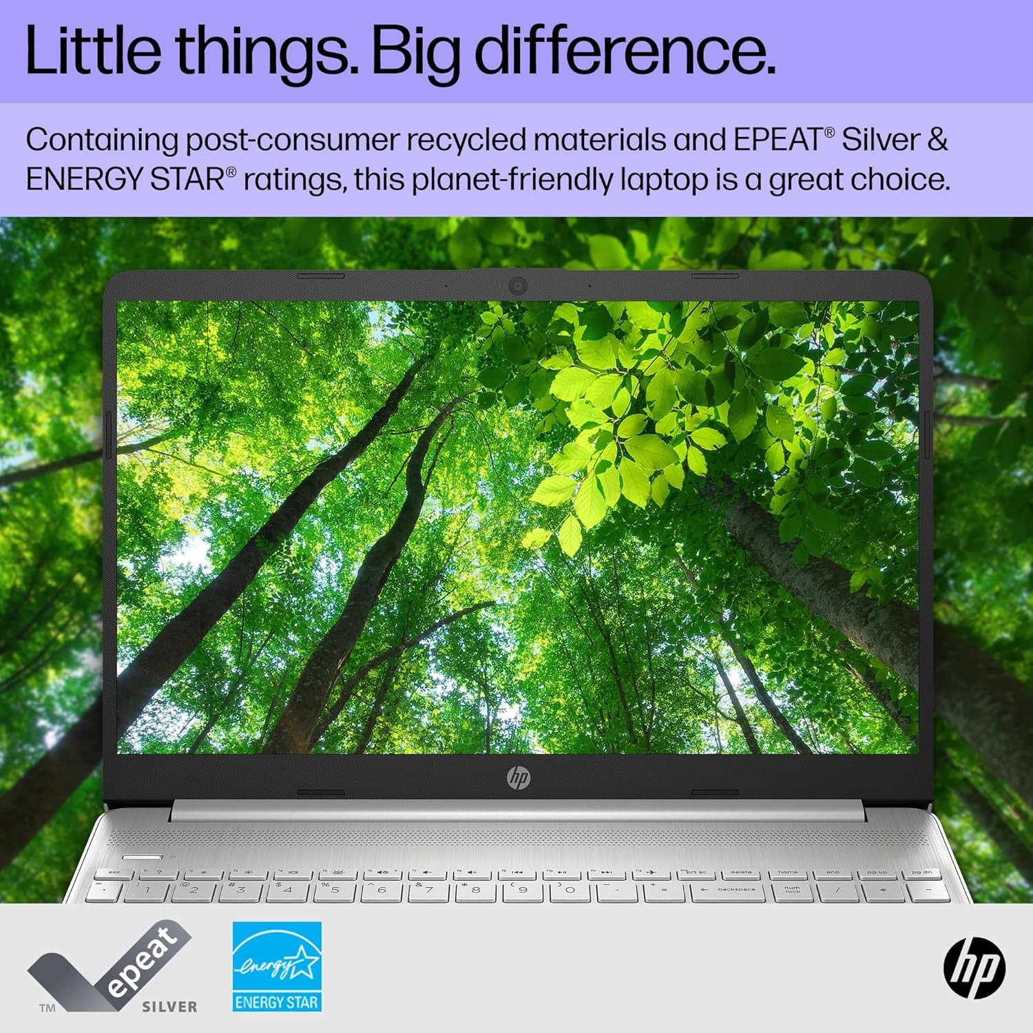 HP 15 inch Laptop, HD Display, AMD Ryzen 5 5500U, 8 GB RAM, 256 GB SSD Win 11