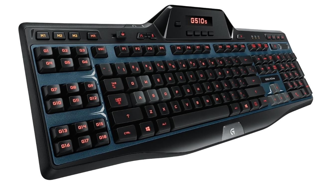 Logitech G510s Wired Gaming Keyboard with Game Panel LCD Screen (No Palm Rest)