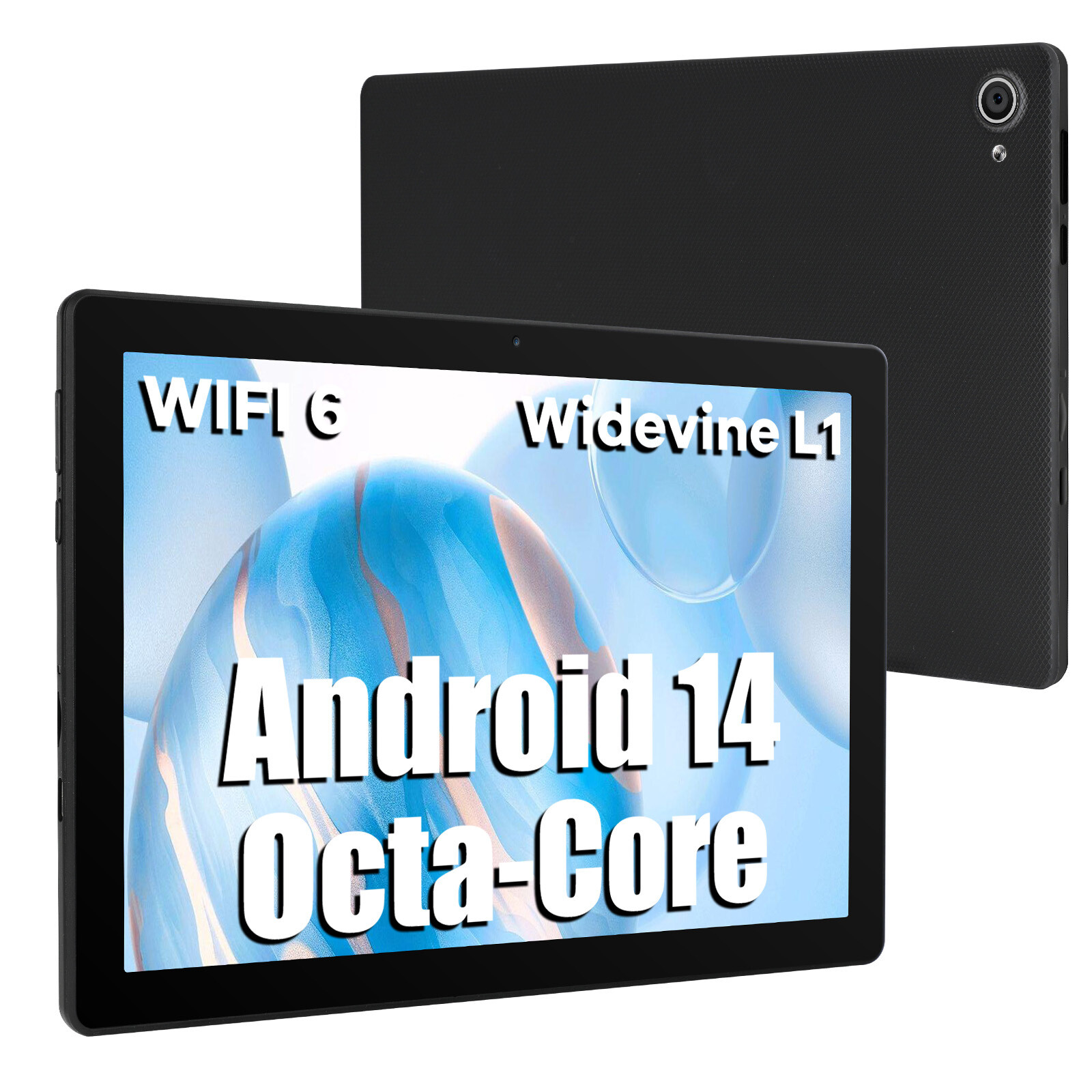 Anna Bell 10in Octa-Core Android 14 Tablet 8+64GB Dual Camera Bluetooth WIFI IPS