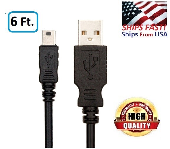 USB Cable For Samsung SE-208DB/TSBS 8X Slim Portable DVD Writer, 6 Feet.