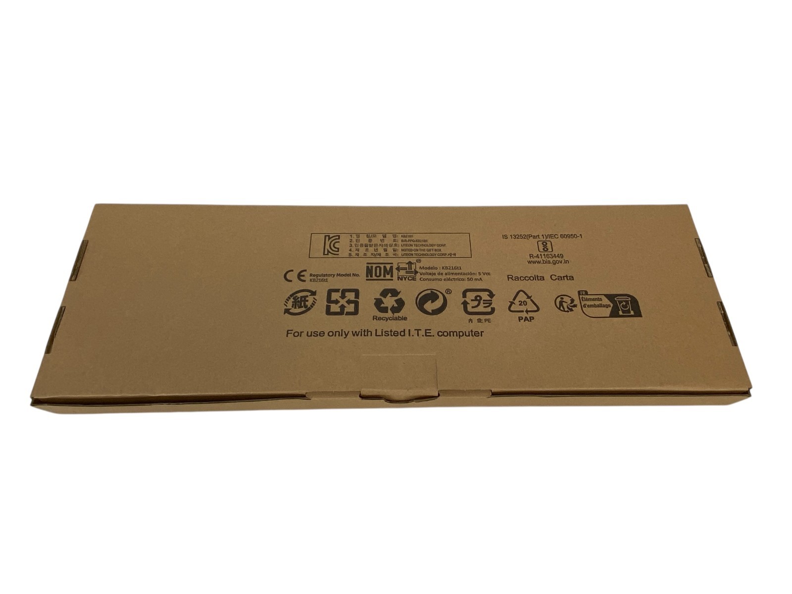 Dell USB Wired Keyboard and Mouse Combo KB216-BK-US For Office Casual (New)