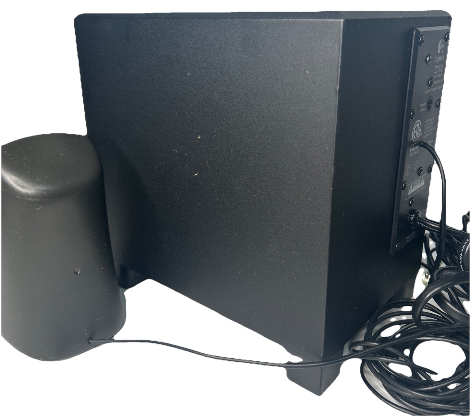 Logitech Z313 Speaker System & Subwoofer Tested And Working Well.