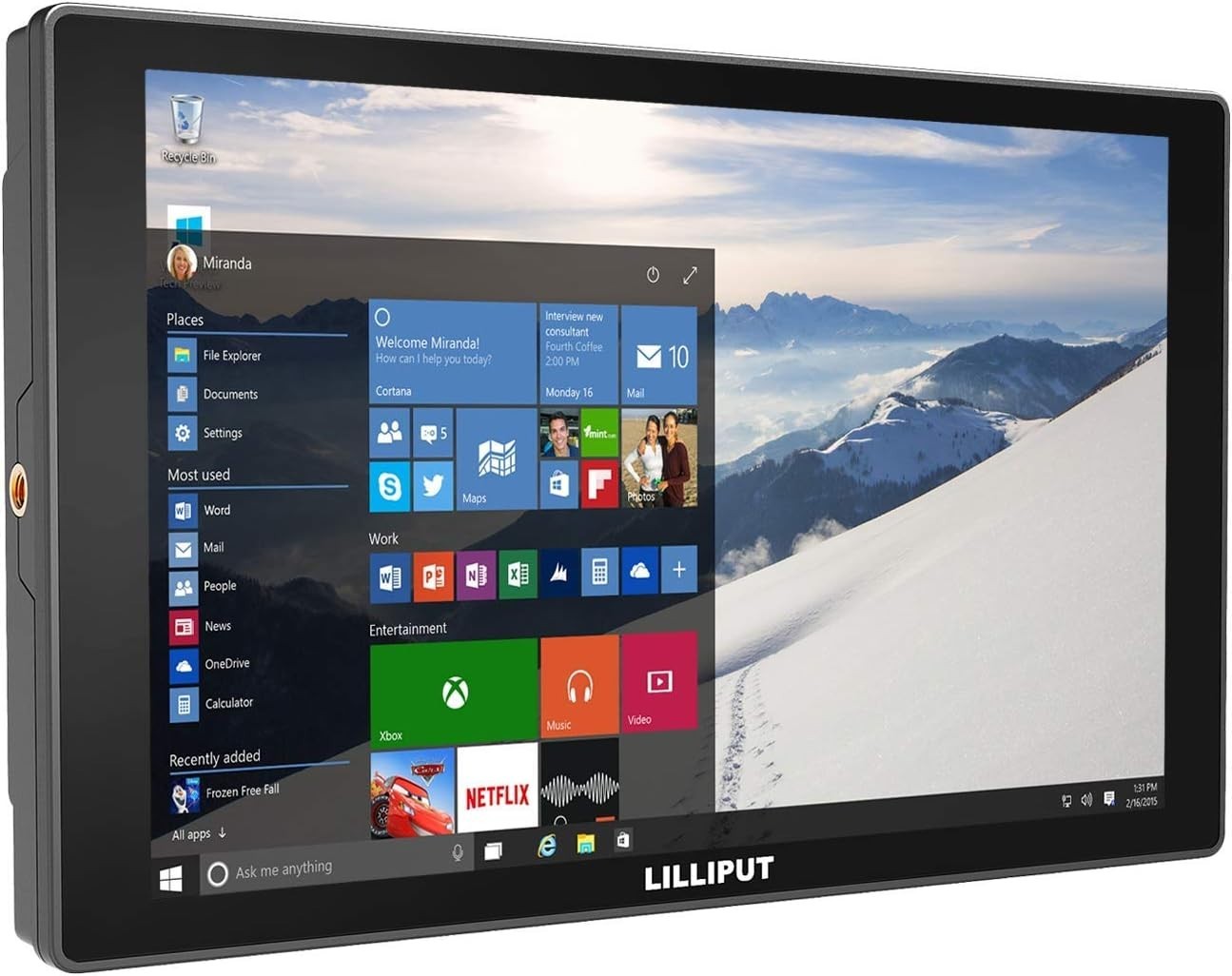 LILLIPUT 10.1″ FA1016/C IPS FHD 1000:1 HDMI/VGA Supports 4K 30Hz Glass+Glass