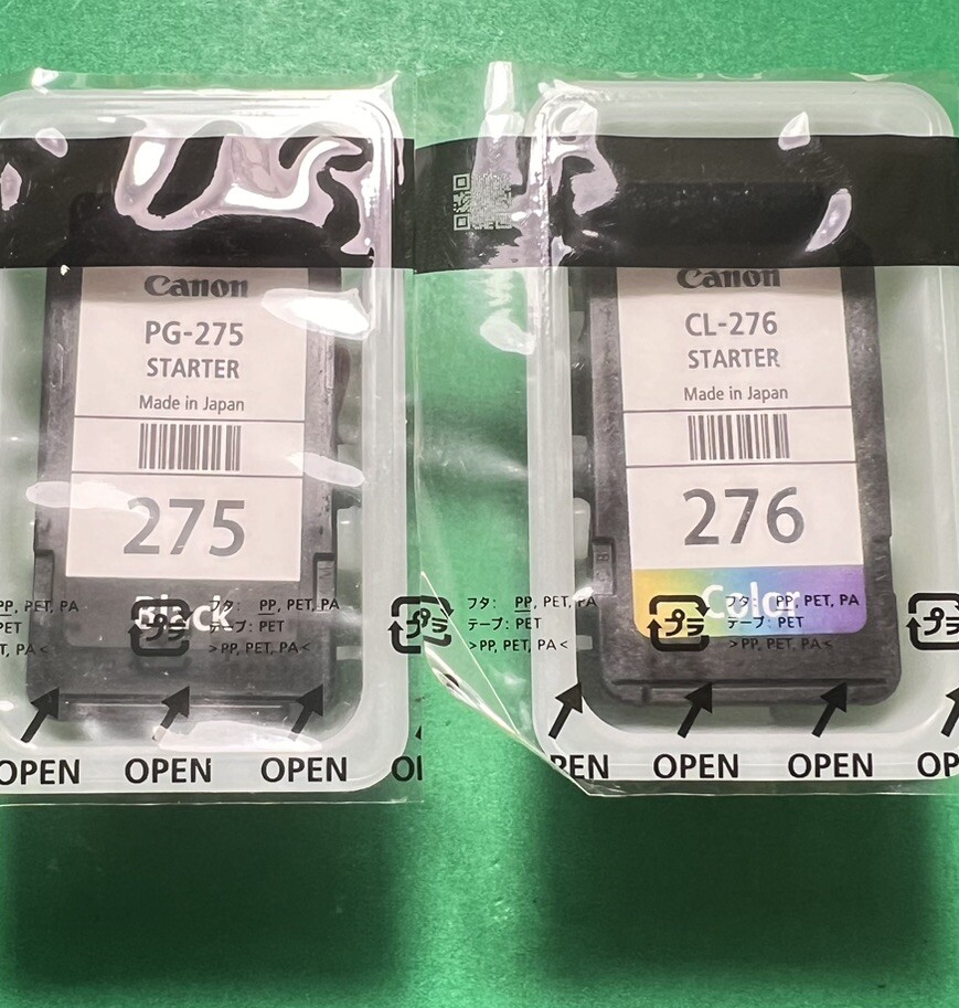 Genuine Canon 275/276 B/C Ink Cartridge-For Setup TS4722 3522 3722 Printer-NEW!