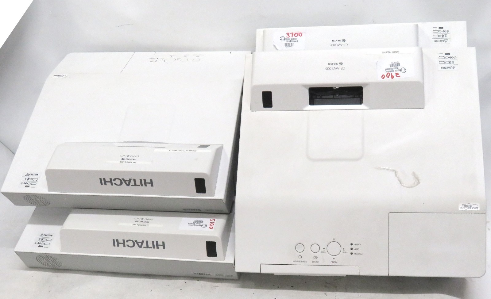 Hitachi CP-AW3005 Projector * NO LAMP, TESTED TO WORK * WXGA Ultra Short Throw