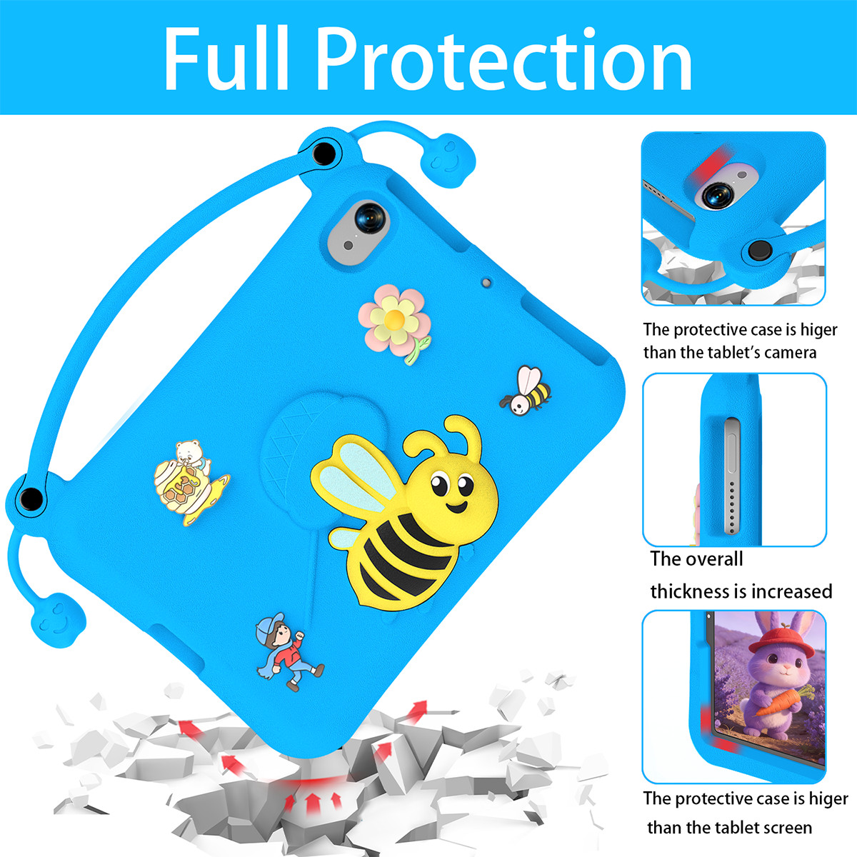 Kids Handle Lovely Case for Apple iPad Mini 6 / Mini (A17 Pro) 8.3 inch 2024